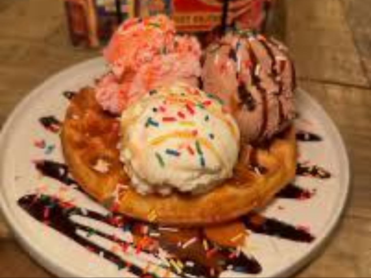 Chill and Thrill Waffle Ice Cream