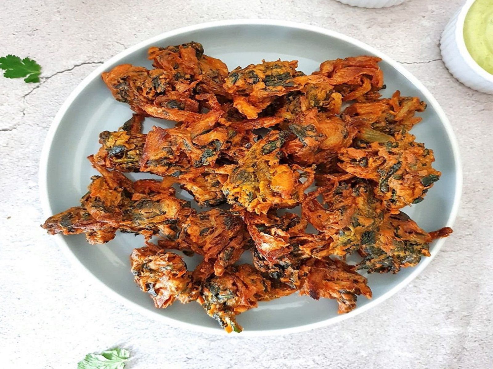 Spinach Pakoda.