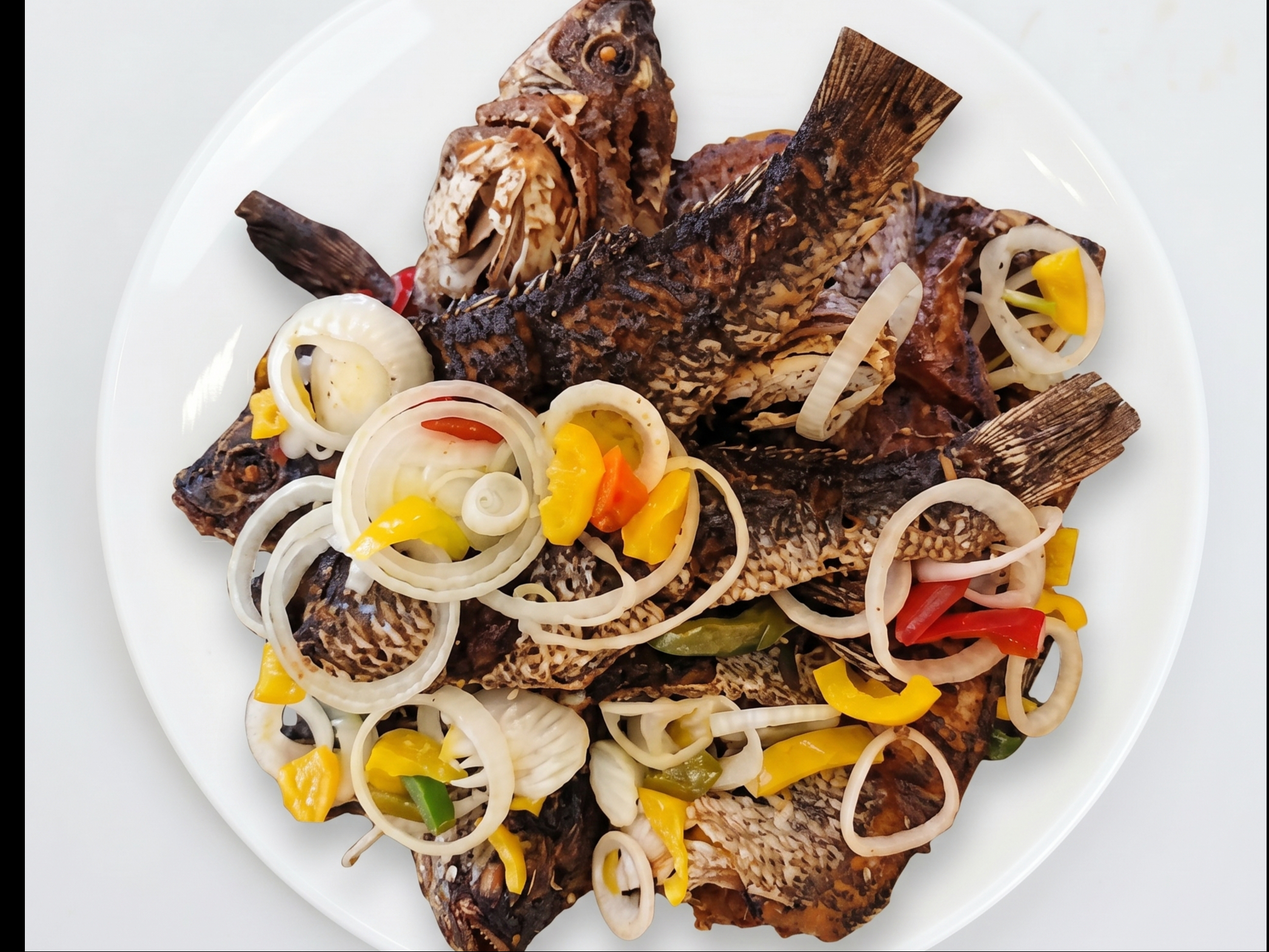Fried Red Snapper (Size May Vary).