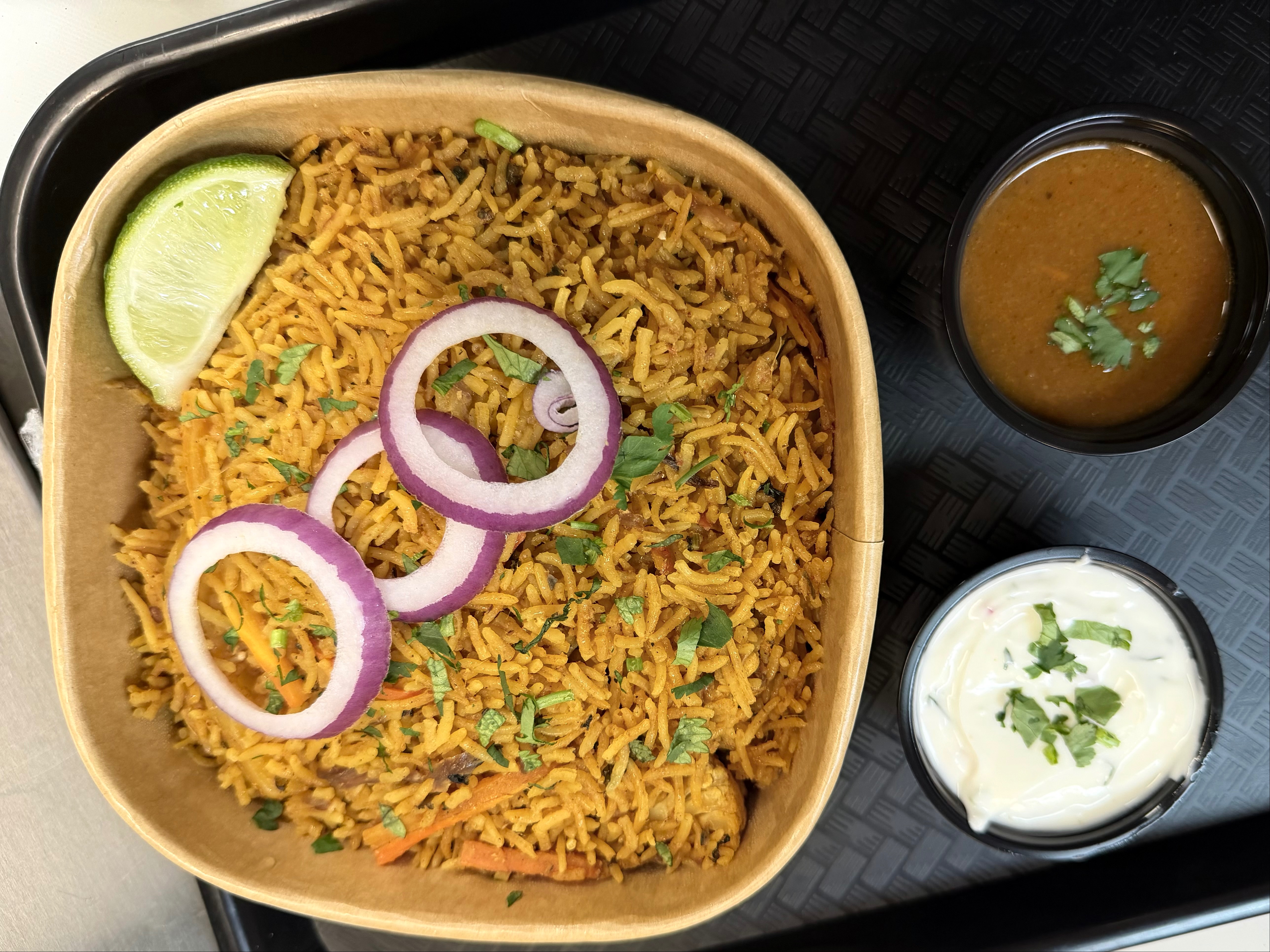 Vegetable Biryani.