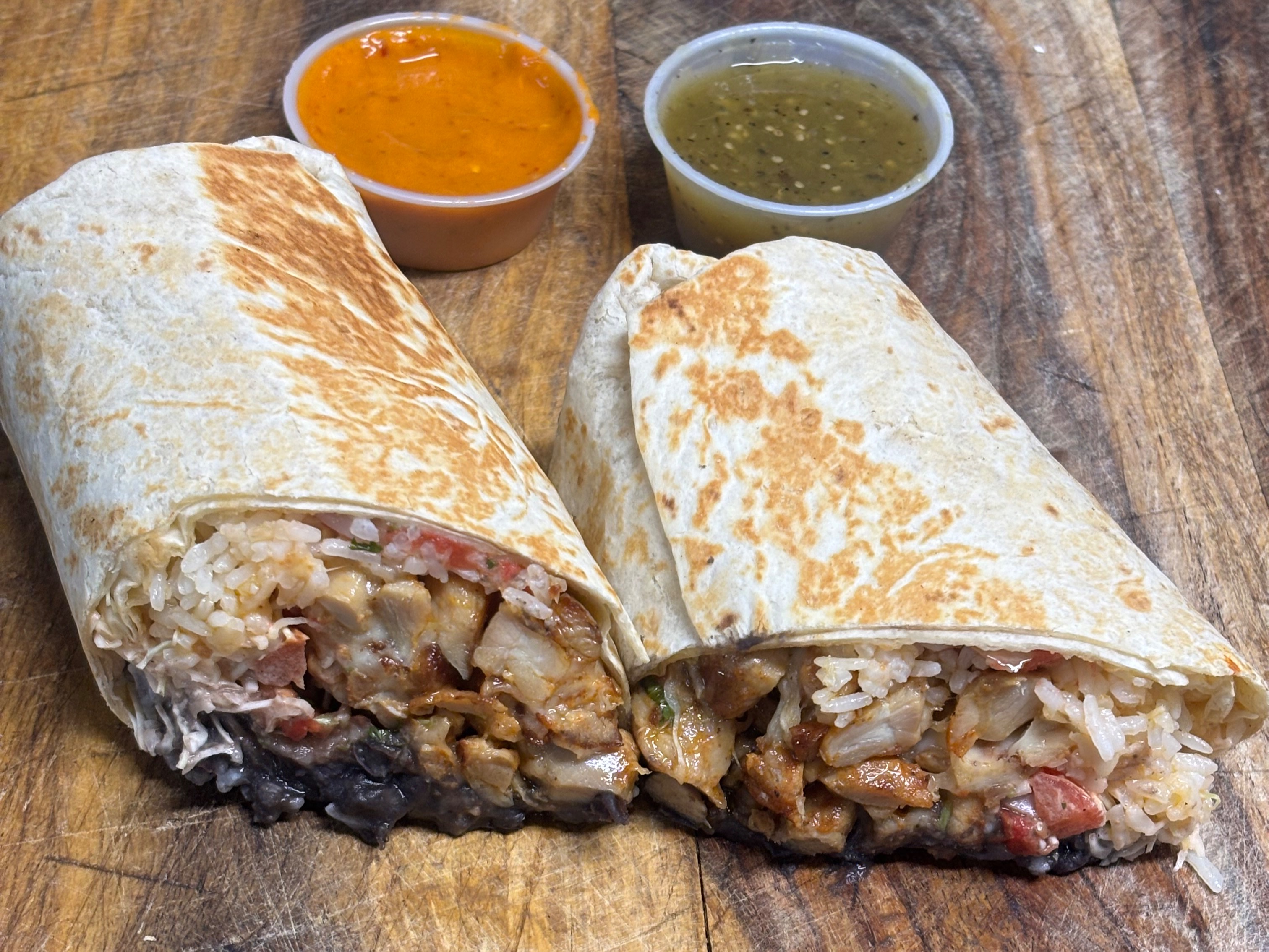 Filet Mignon Burrito.