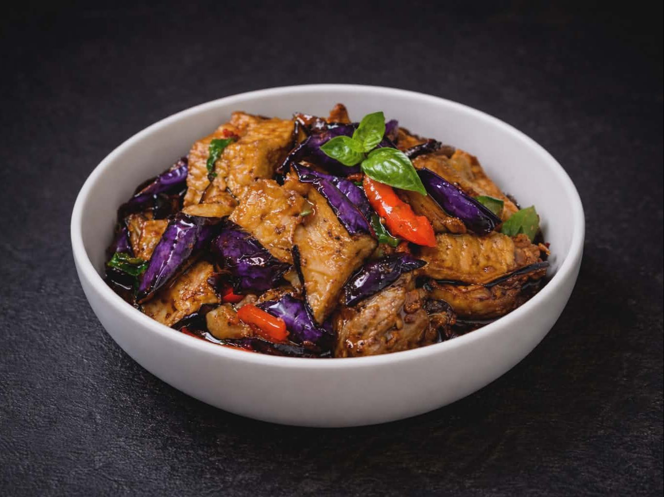 Stir Fried Eggplant.