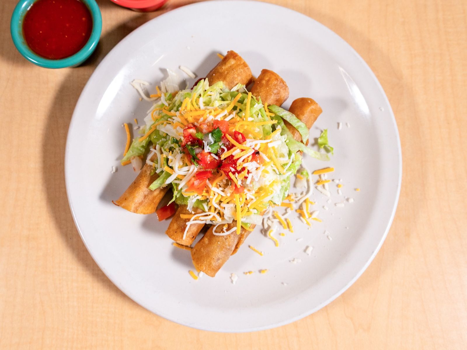 Special#5 3 Rolled Tacos Combo.