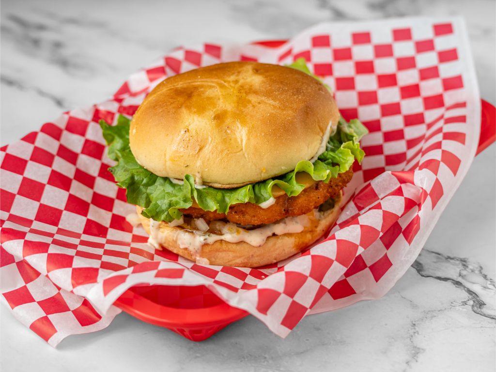 Romeo’s Chicken Burger Combo.