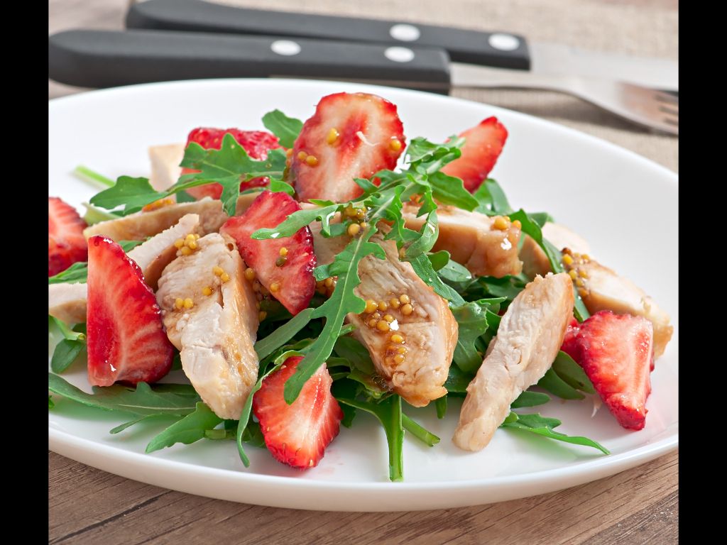 Strawberry And Candied Pecans.