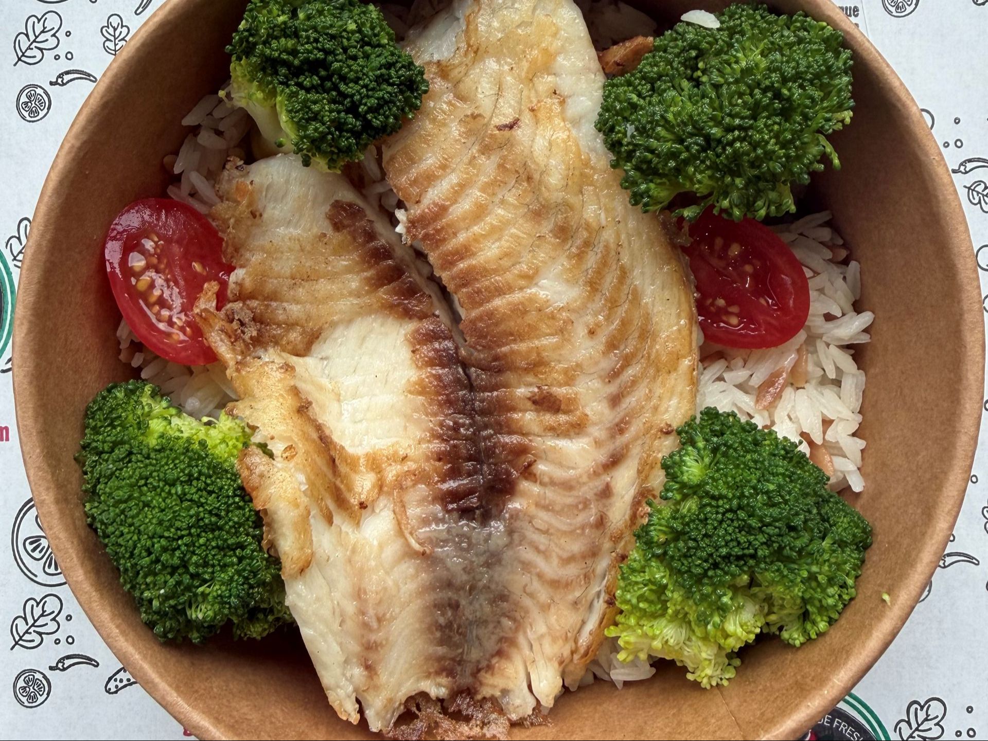 Grilled Tilapia Fish with Rice or House Salad