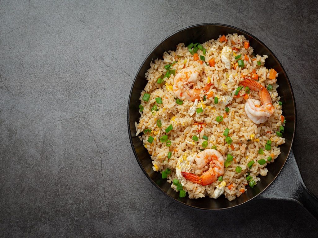SCHEZWAN SHRIMP FRIED RICE