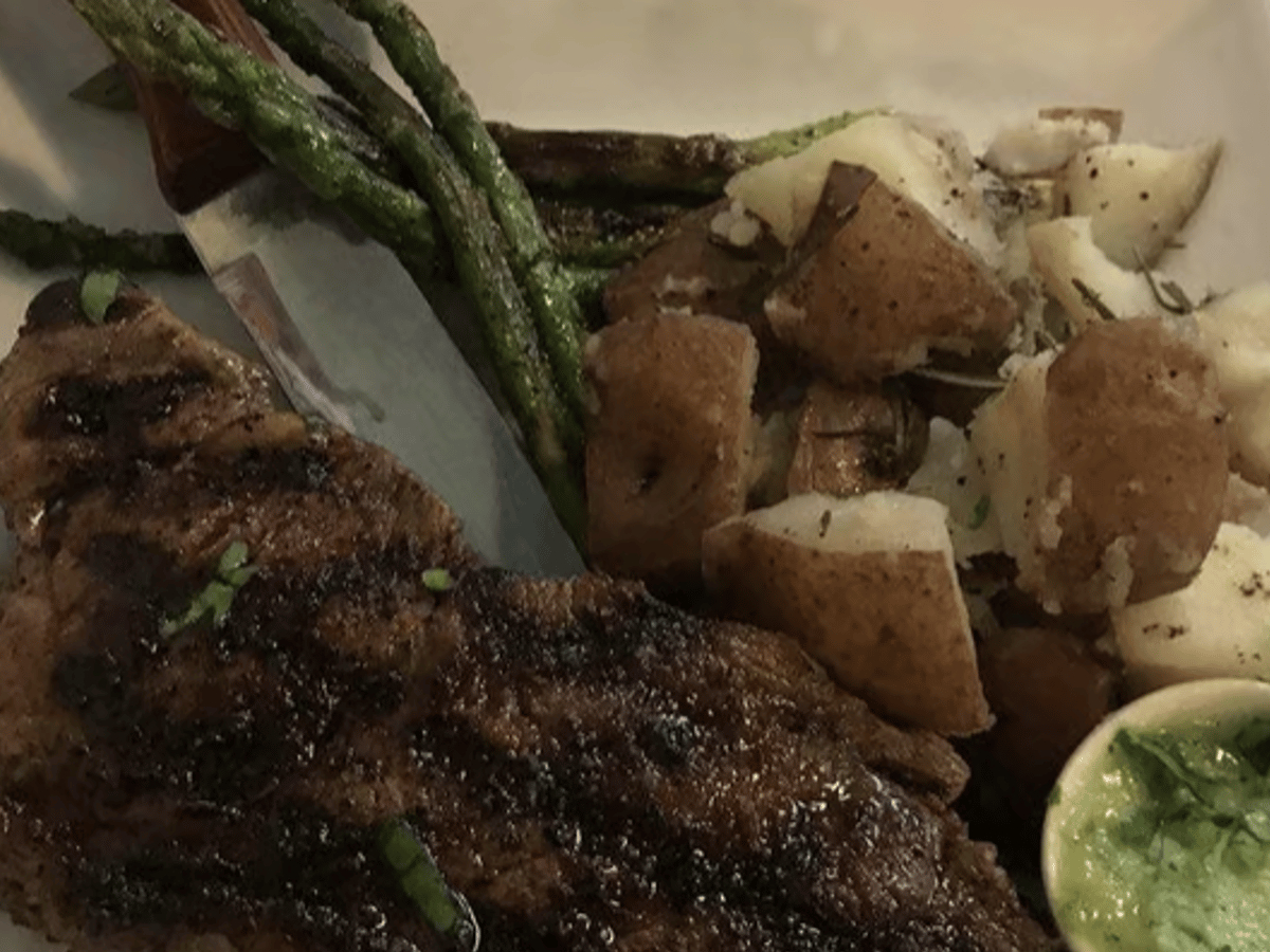 New York Strip Steak.
