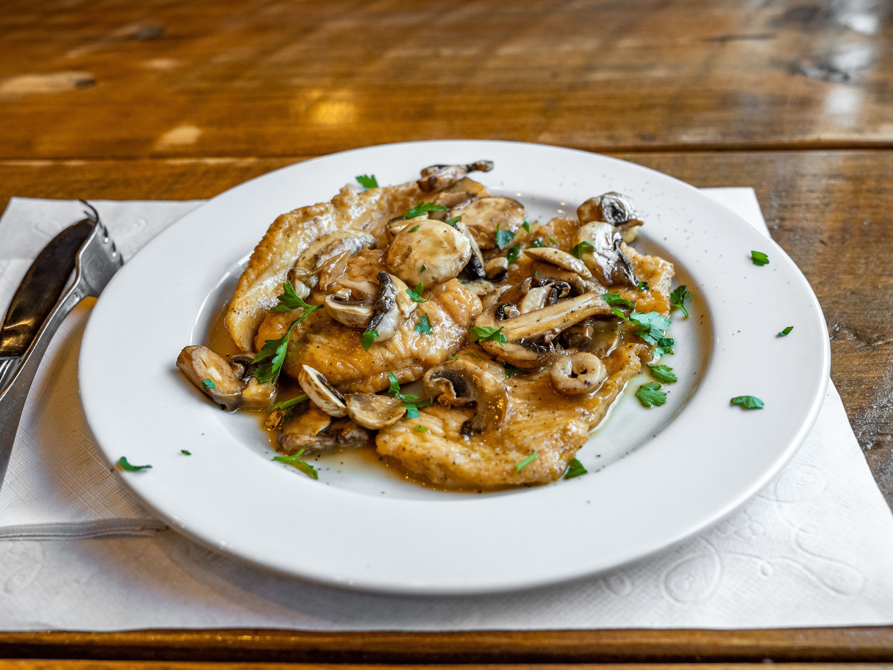 Chicken Marsala.