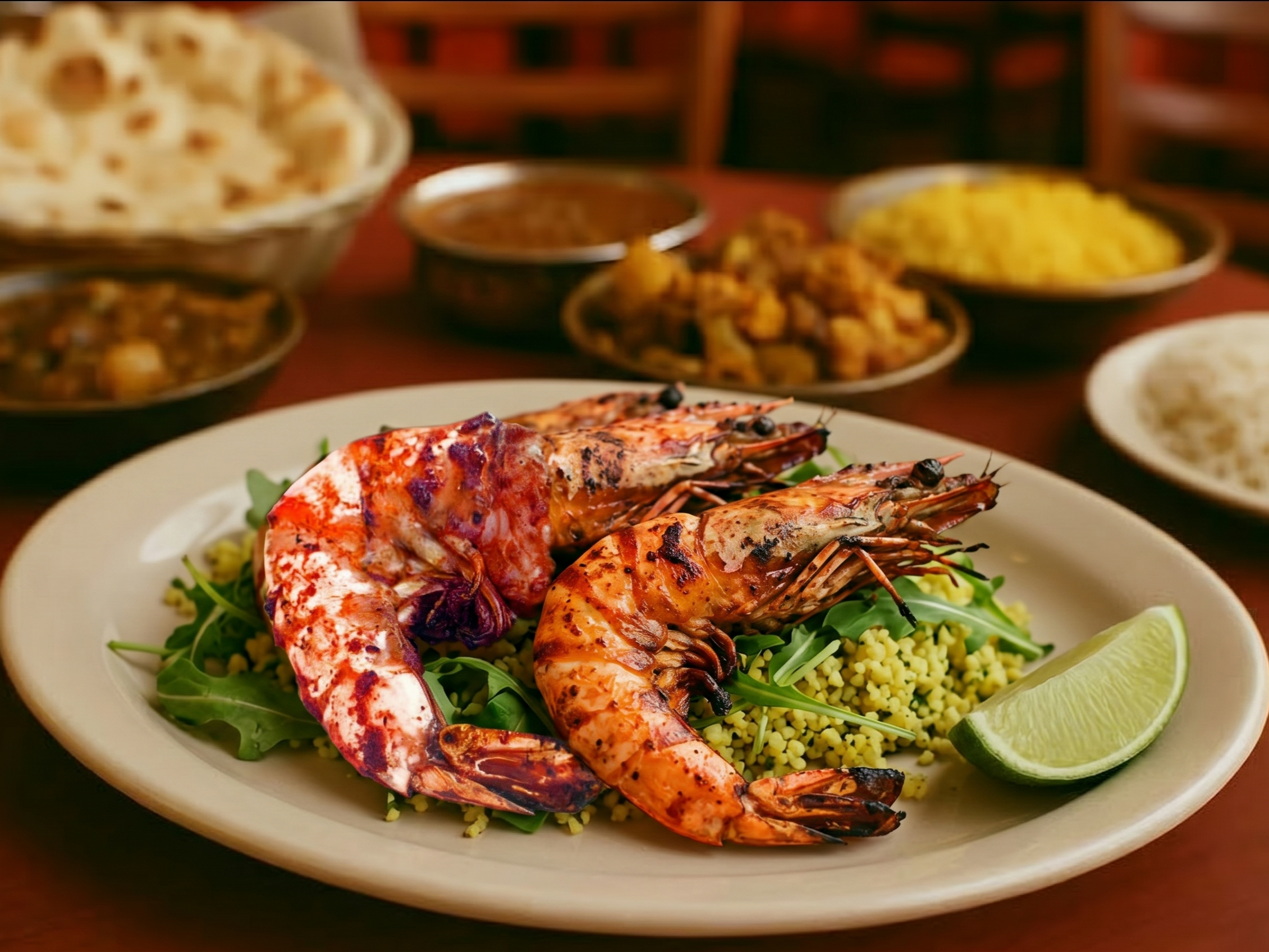 Tandoori Shrimp.