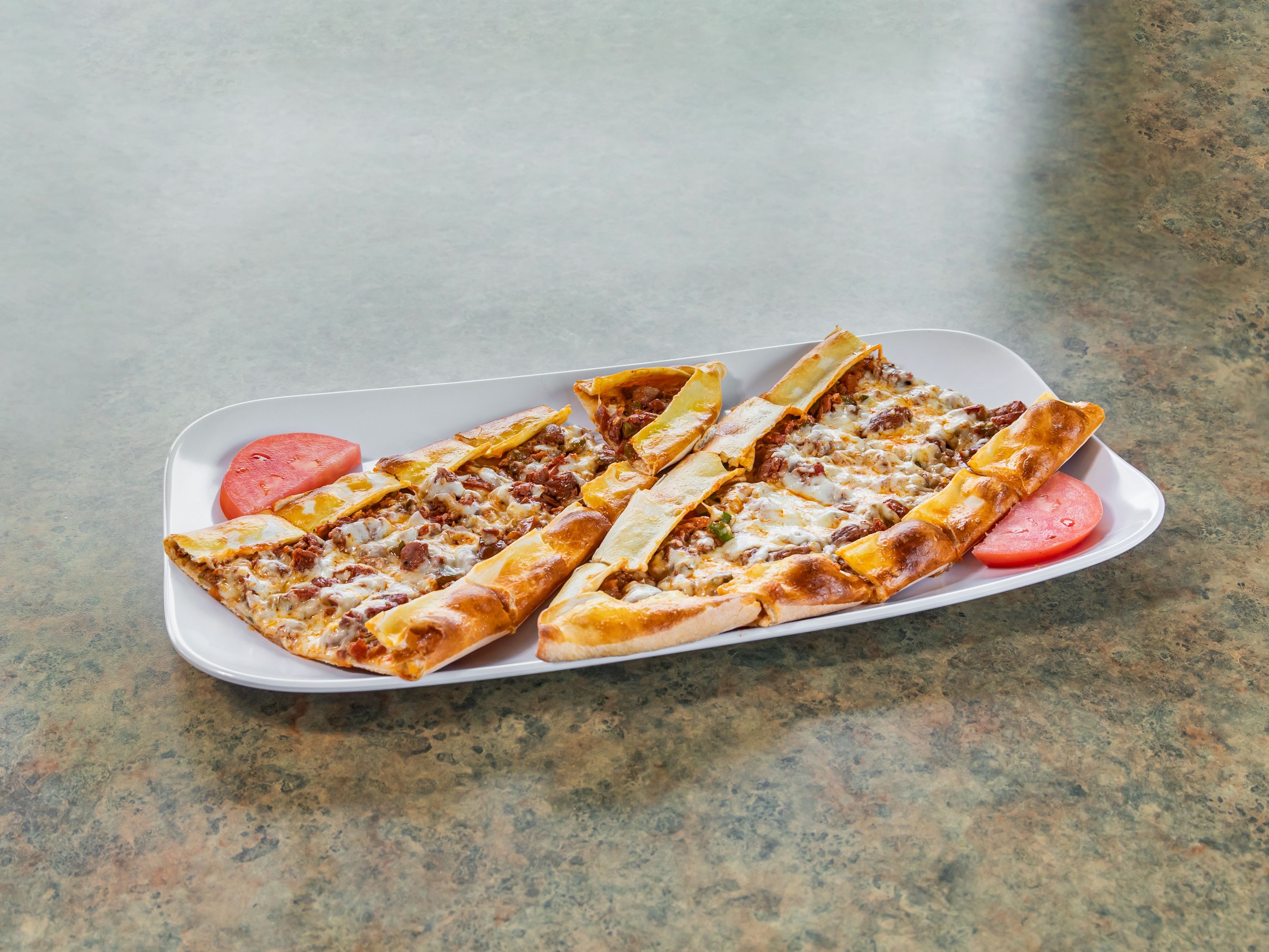 Kiymali (Ground Beef) Pide.