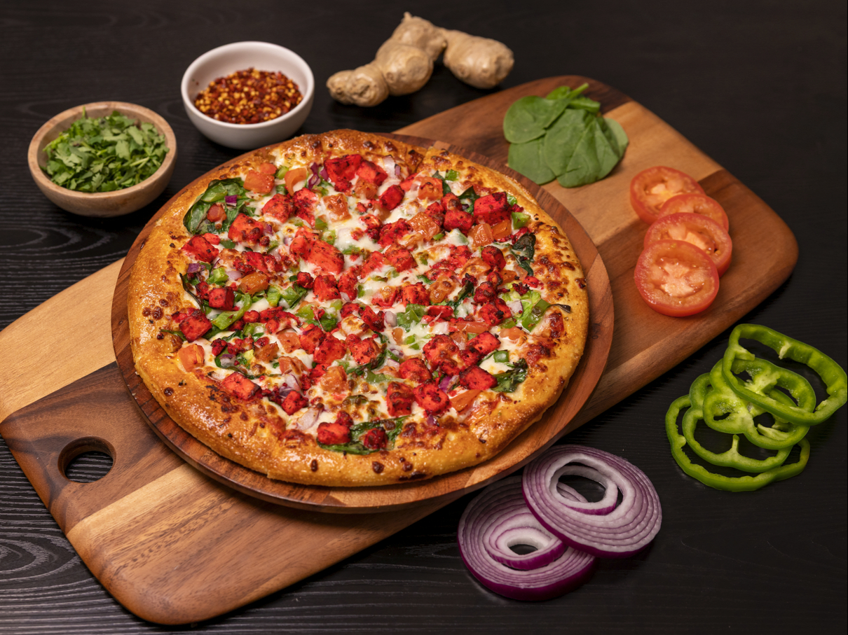 Palak Paneer Pizza.
