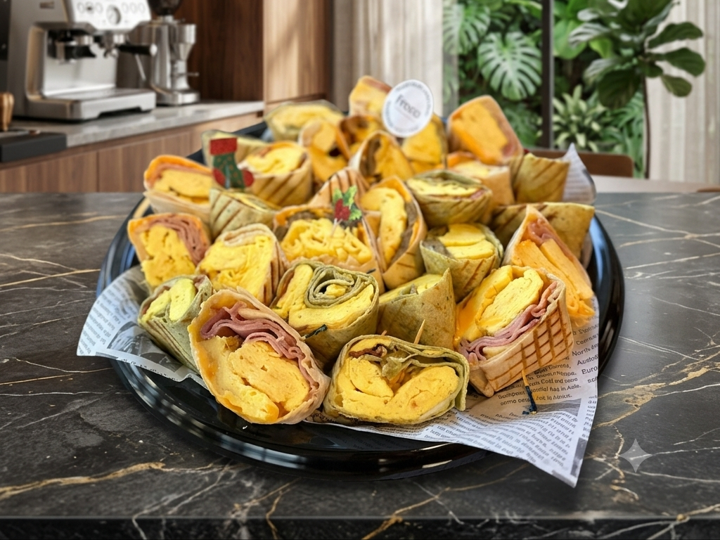 Breakfast Wrap Platter.