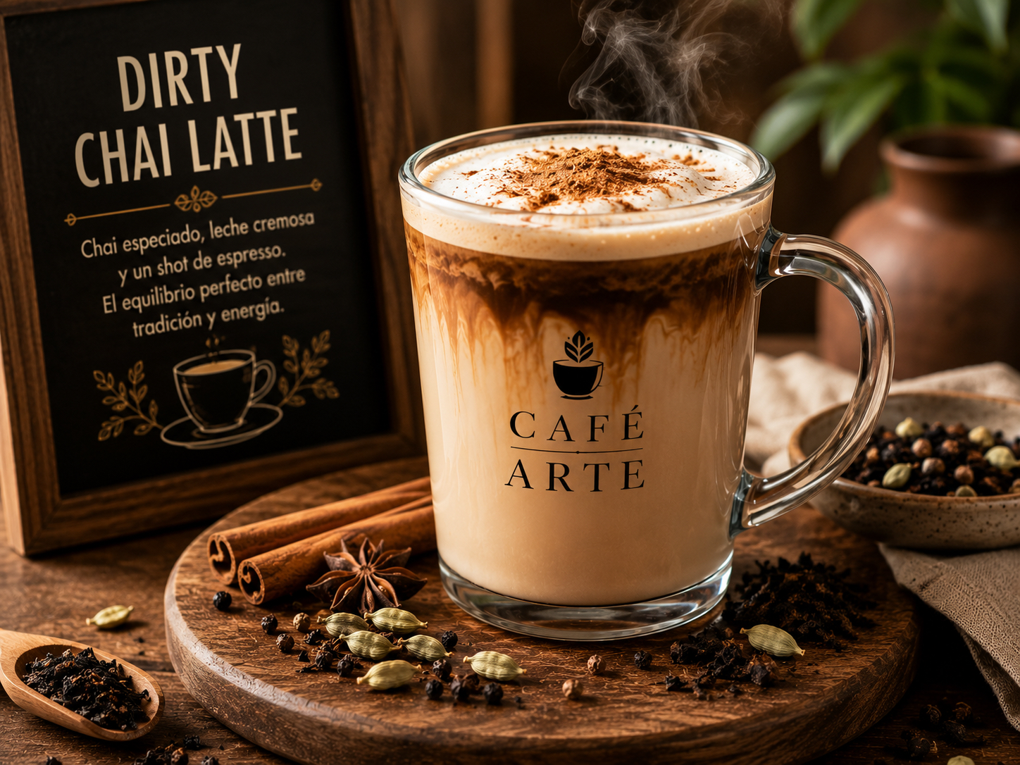 DIRTY CHAI LATTE