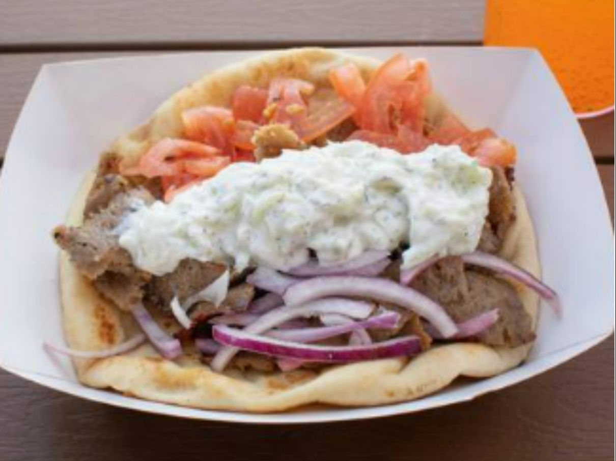 Gyro Pita Wrap &Tzatziki.
