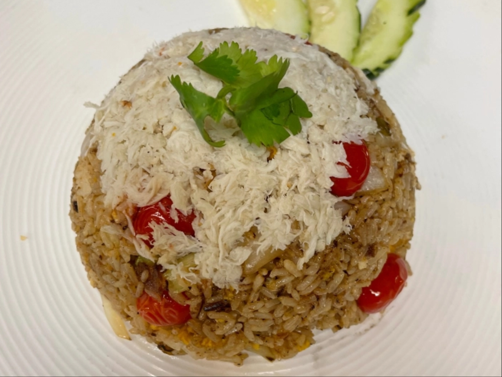 Lump Crabmeat Fried Rice.