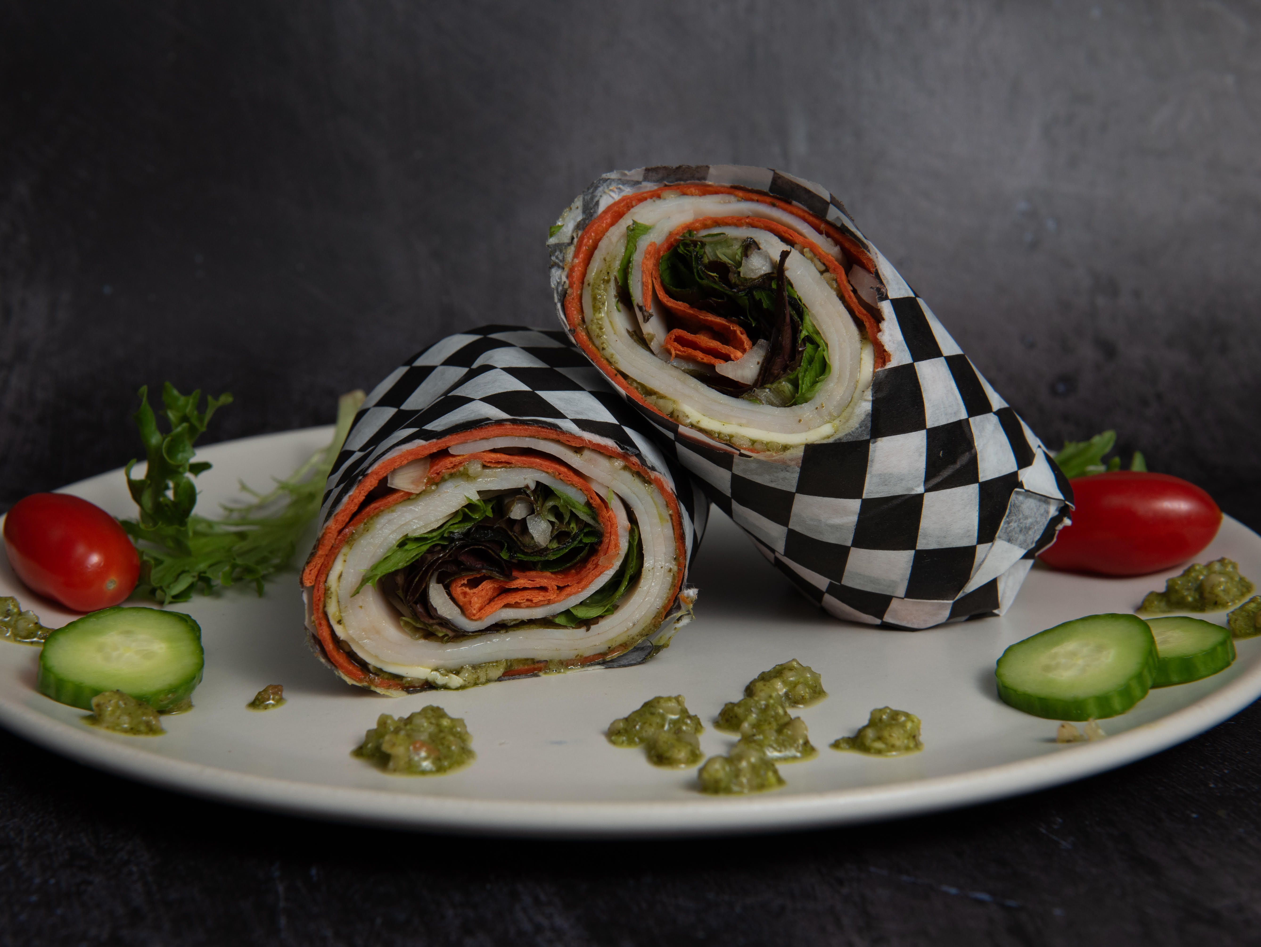 Richard's Turkey Pesto Wrap.