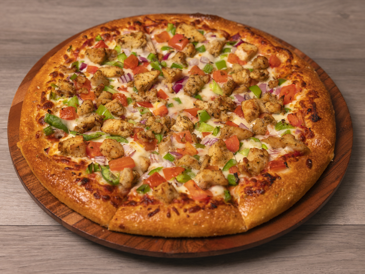 Grilled Chicken Pizza.