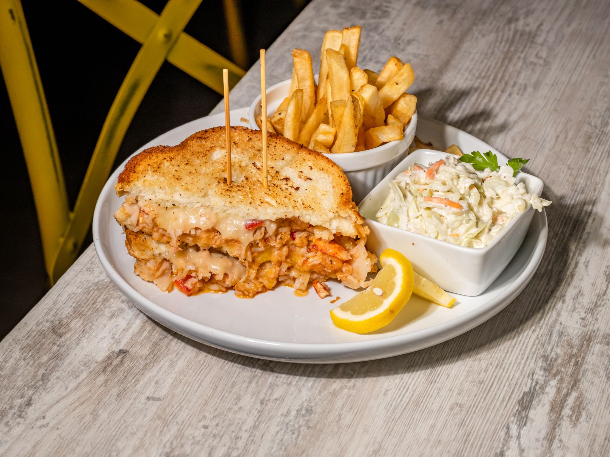 Lobster/Shrimp Grill Chz (served with Fries)