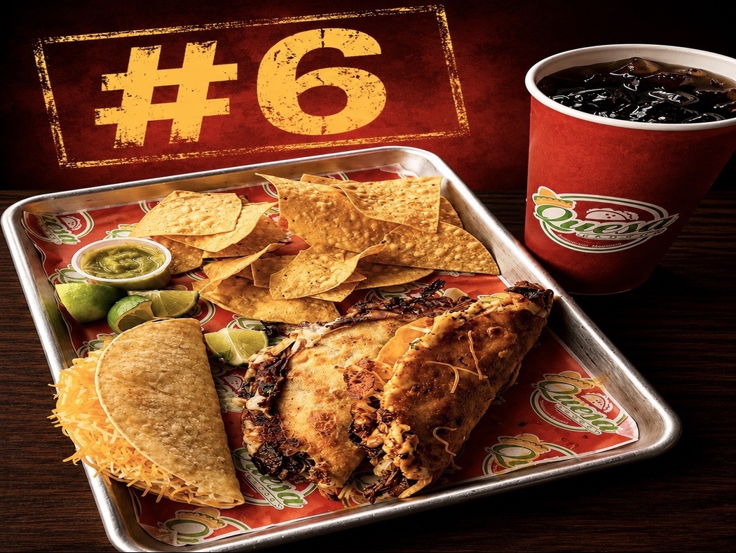 Combo #6 (Three taco combo w/ Rice and Beans).