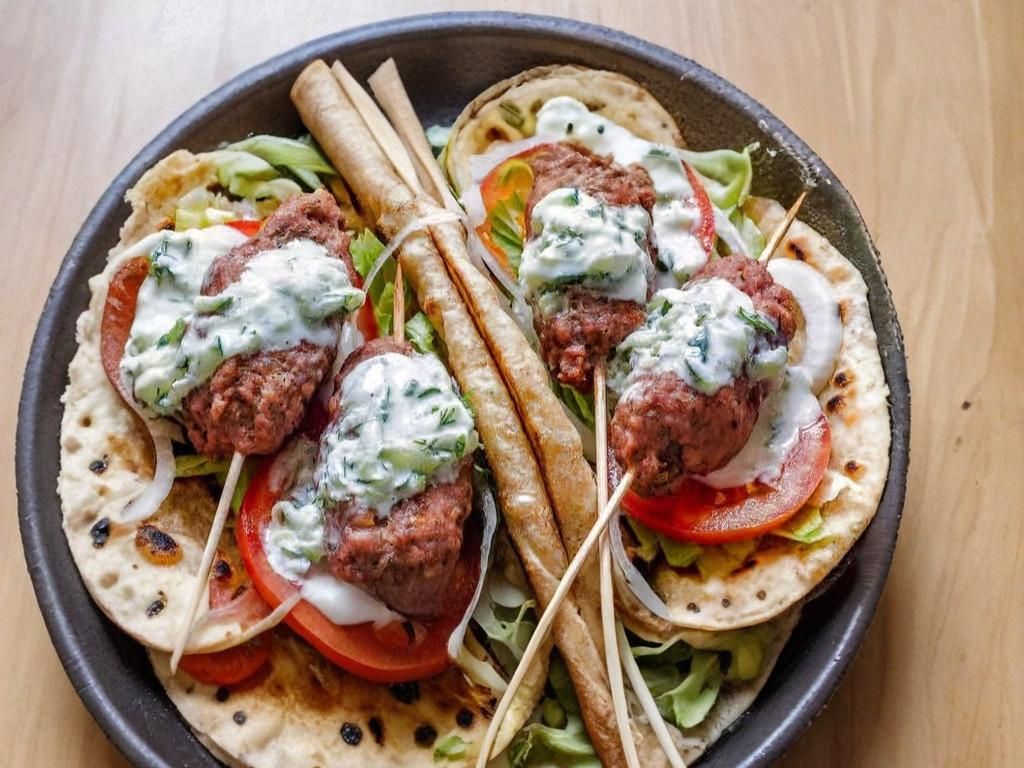 KAFTA KABAB Wrap.
