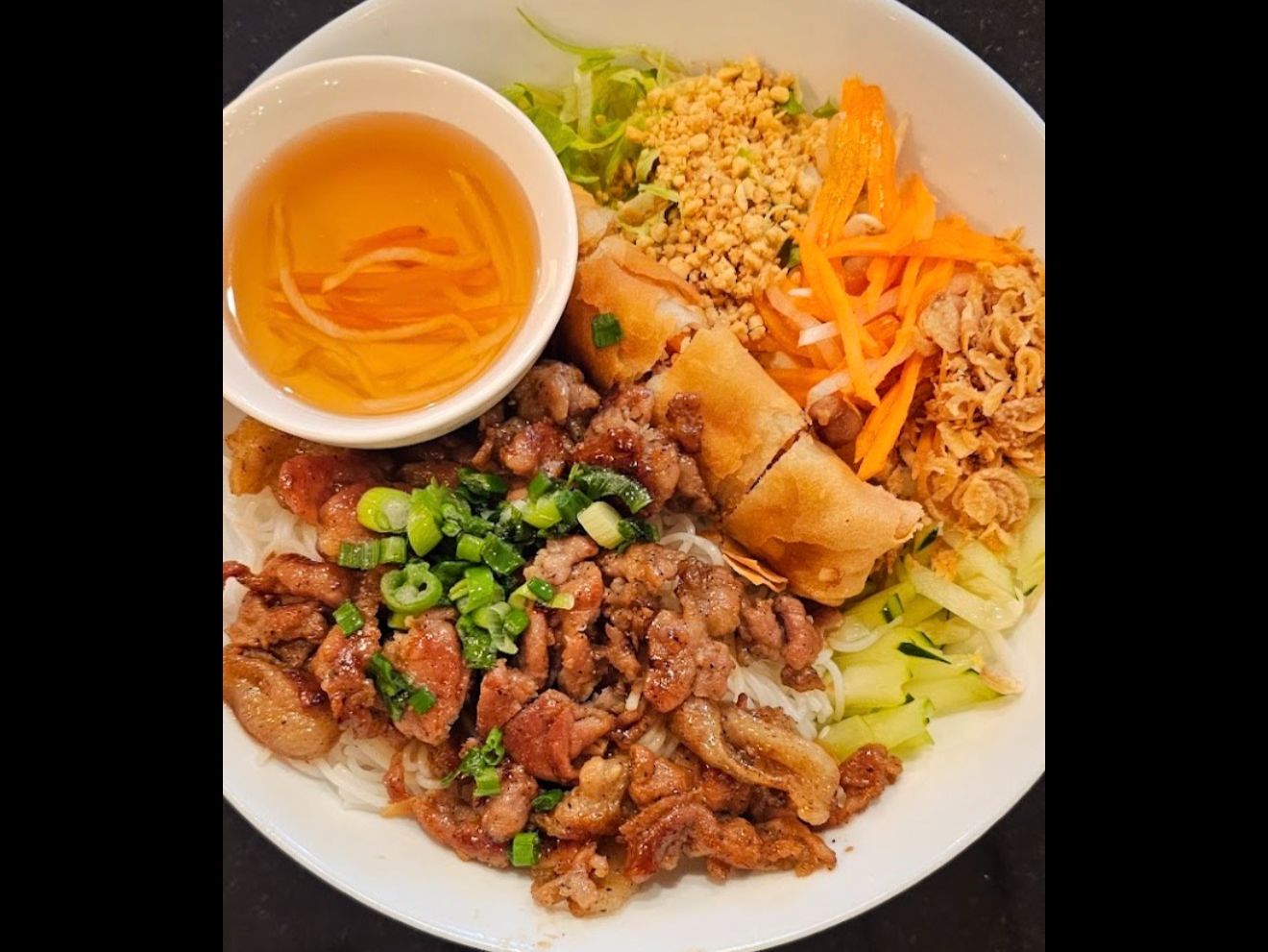 Vermicelli noodle with Grilled Beef (Bún Bò Nướng).