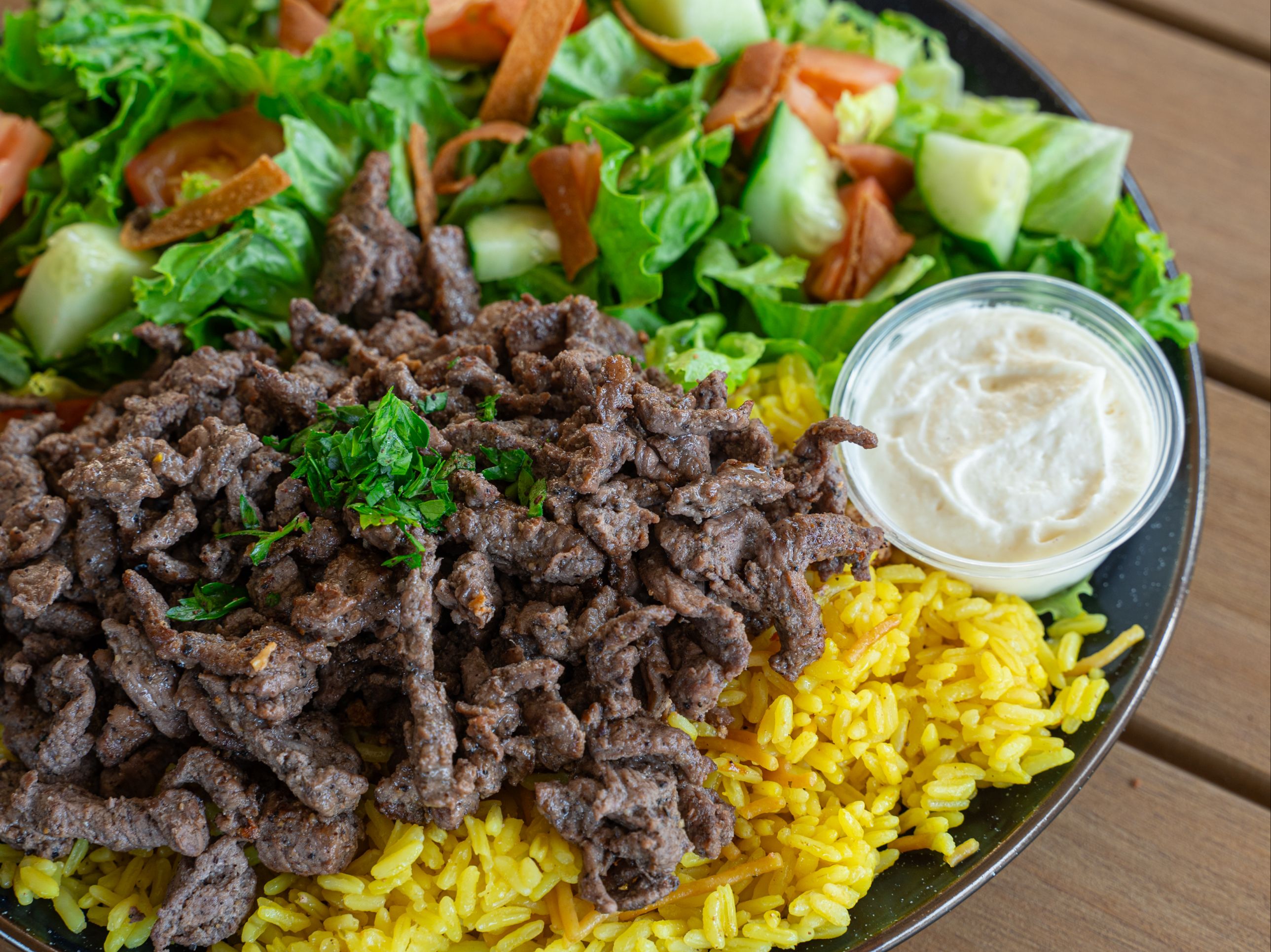 Beef Shawarma Dinner.