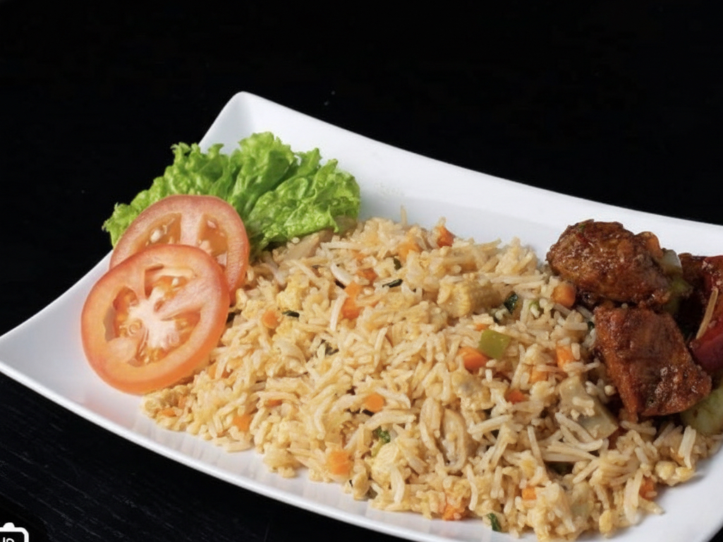 Safari Fried Rice with Goat/Beef.