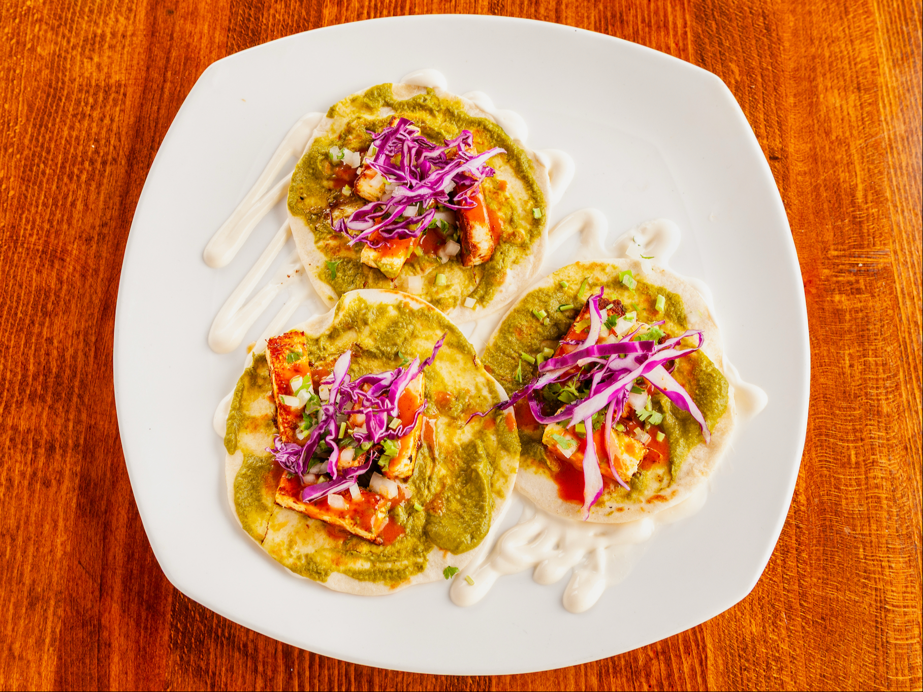 3 Paneer Tikka Tacos