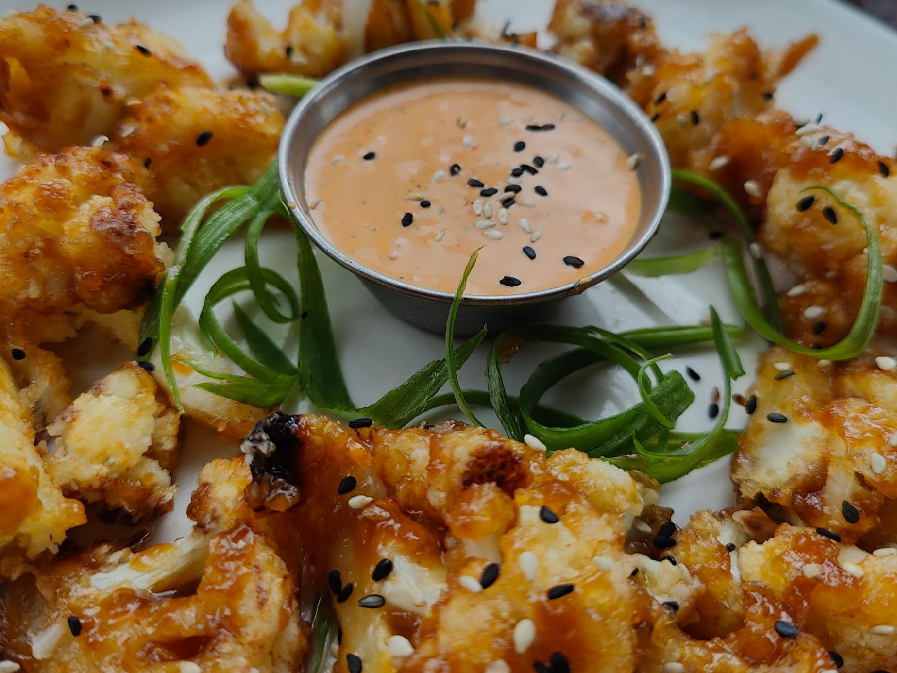 Chef's Choice (side): BBQ Cauliflower Wings (V, GF).