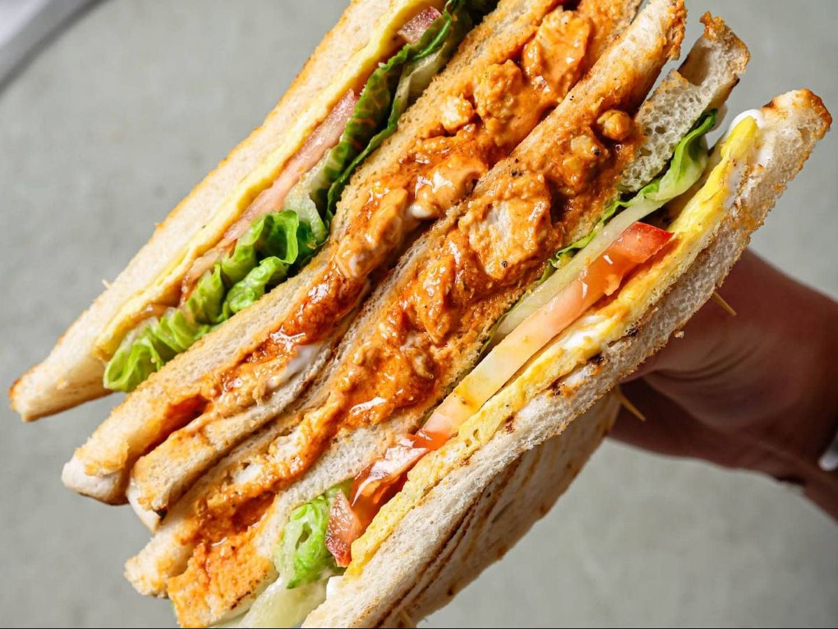 Chicken Tikka Sandwich.