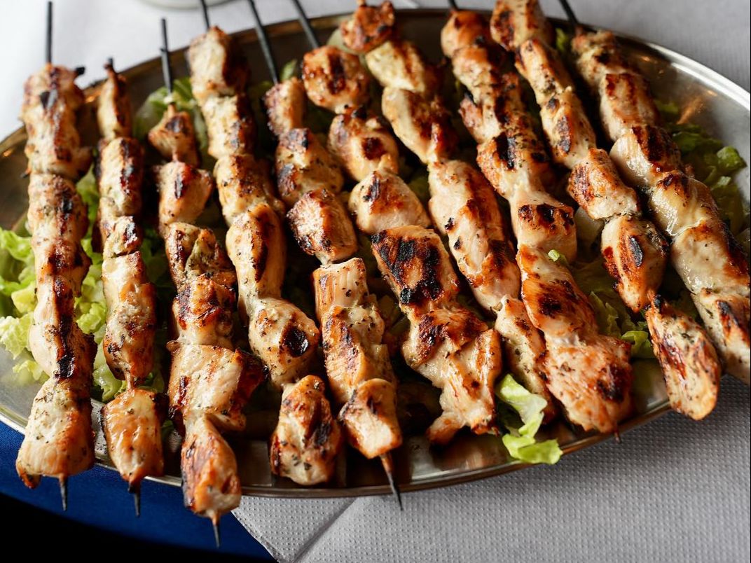Pork Souvlaki (Half Tray)15 pc.