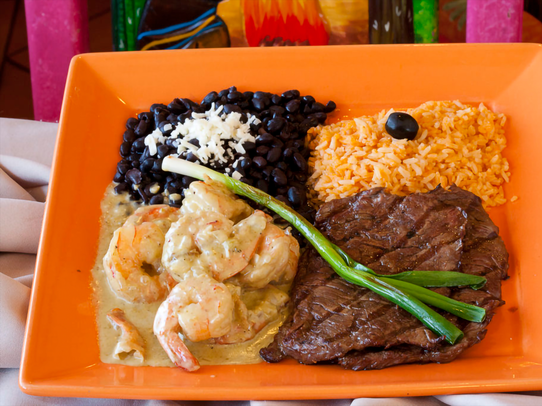 Carne Asada Camarones.