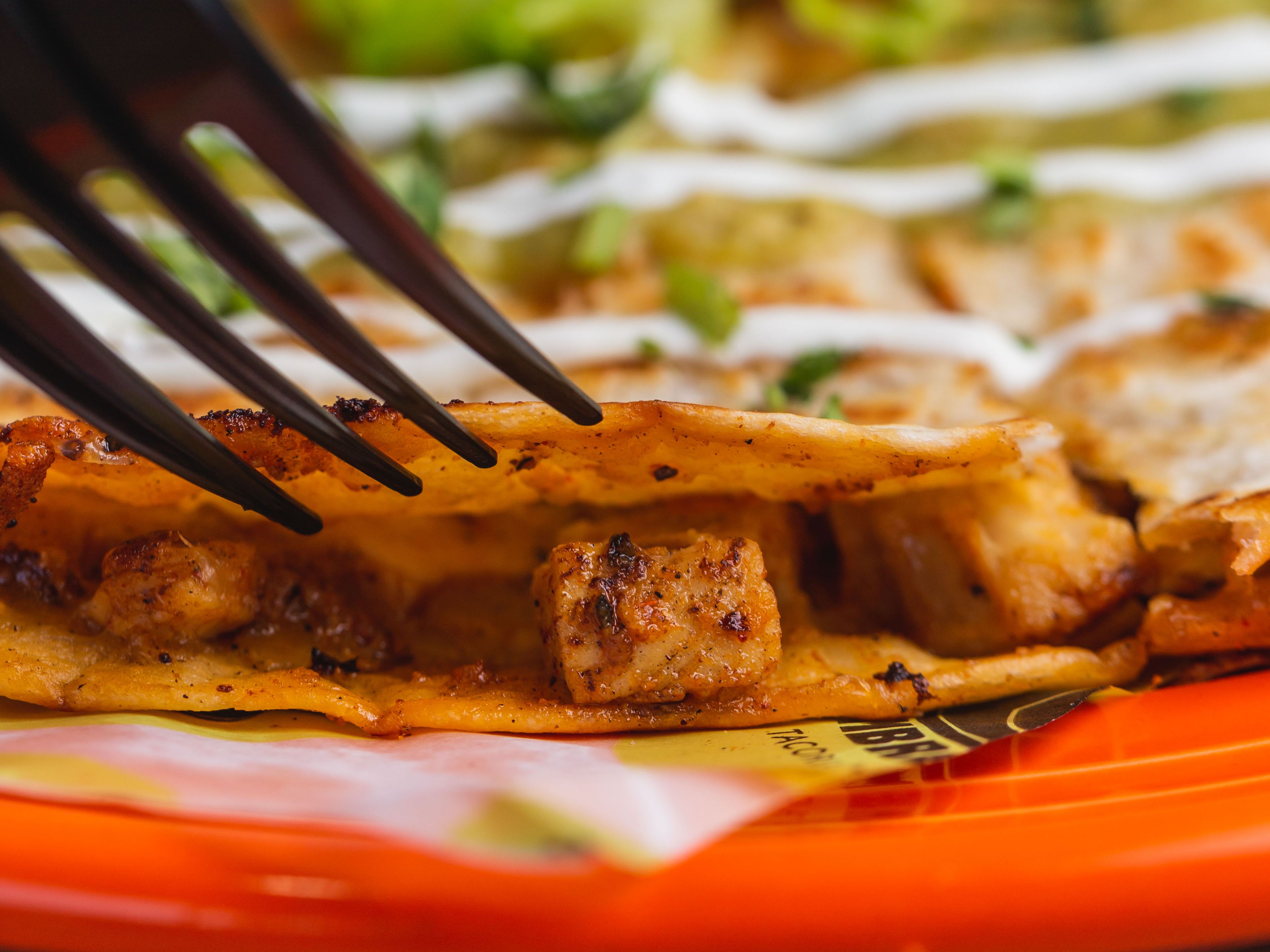 Sombrero Chicken Quesadilla.