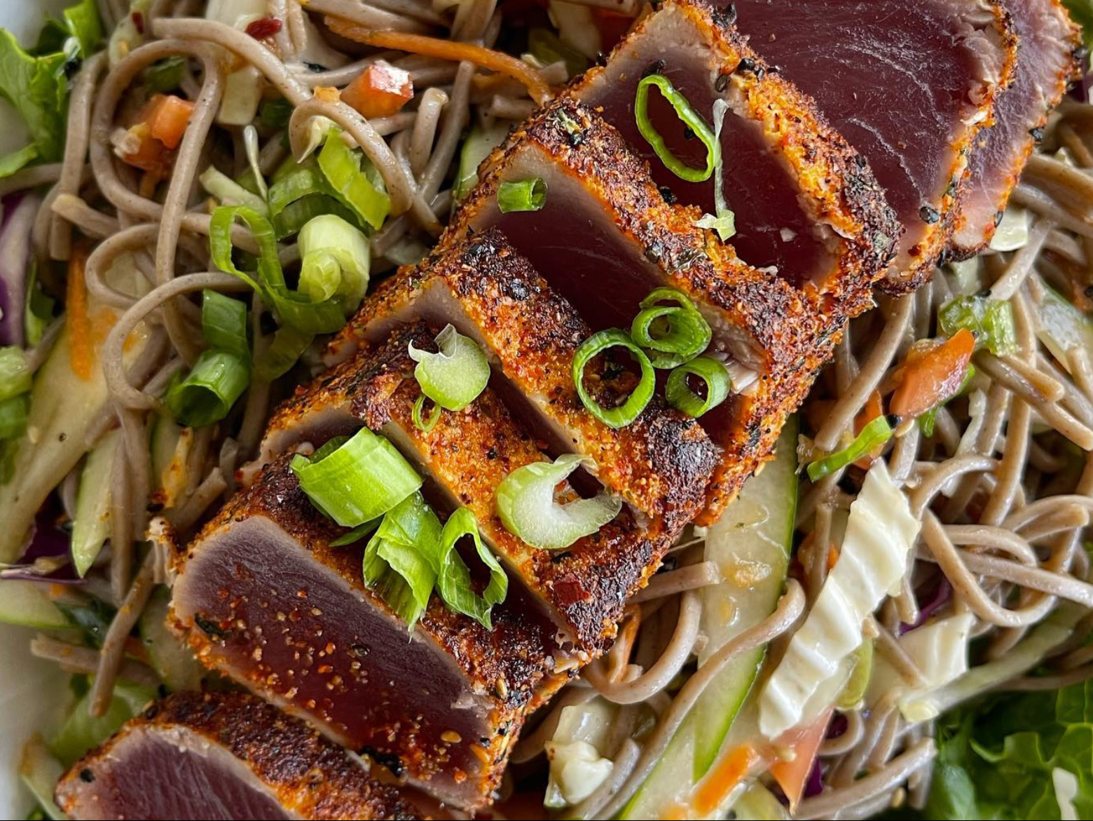 Ahi Soba Salad.