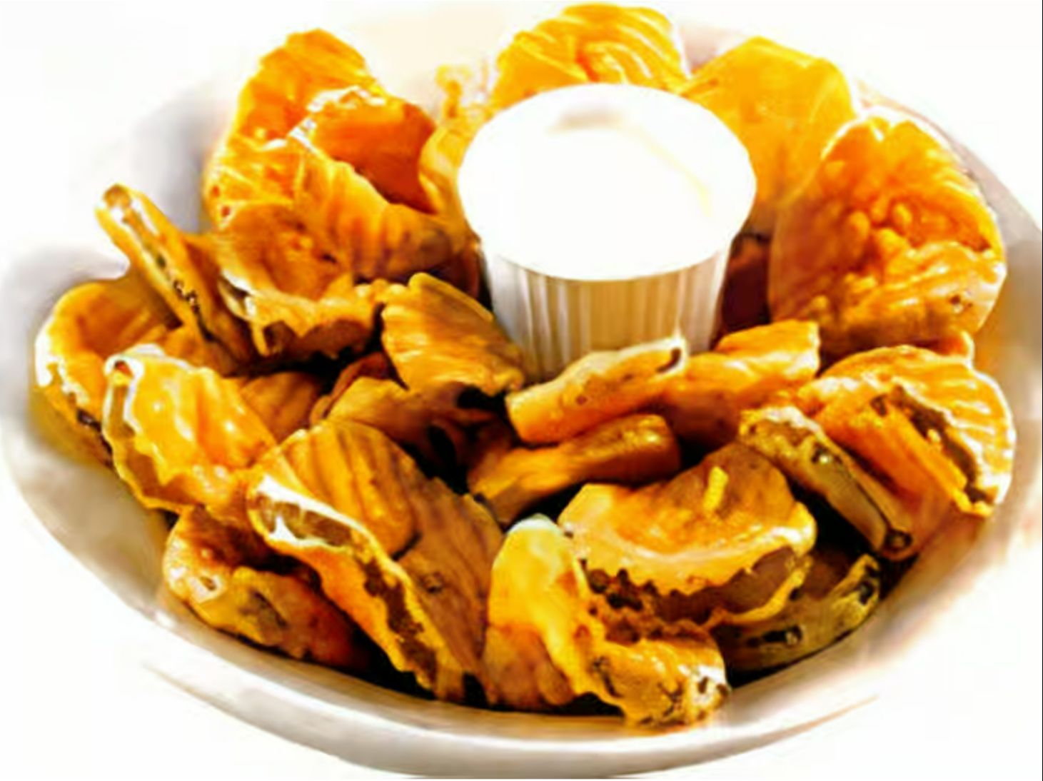 Fried Pickles Chips.