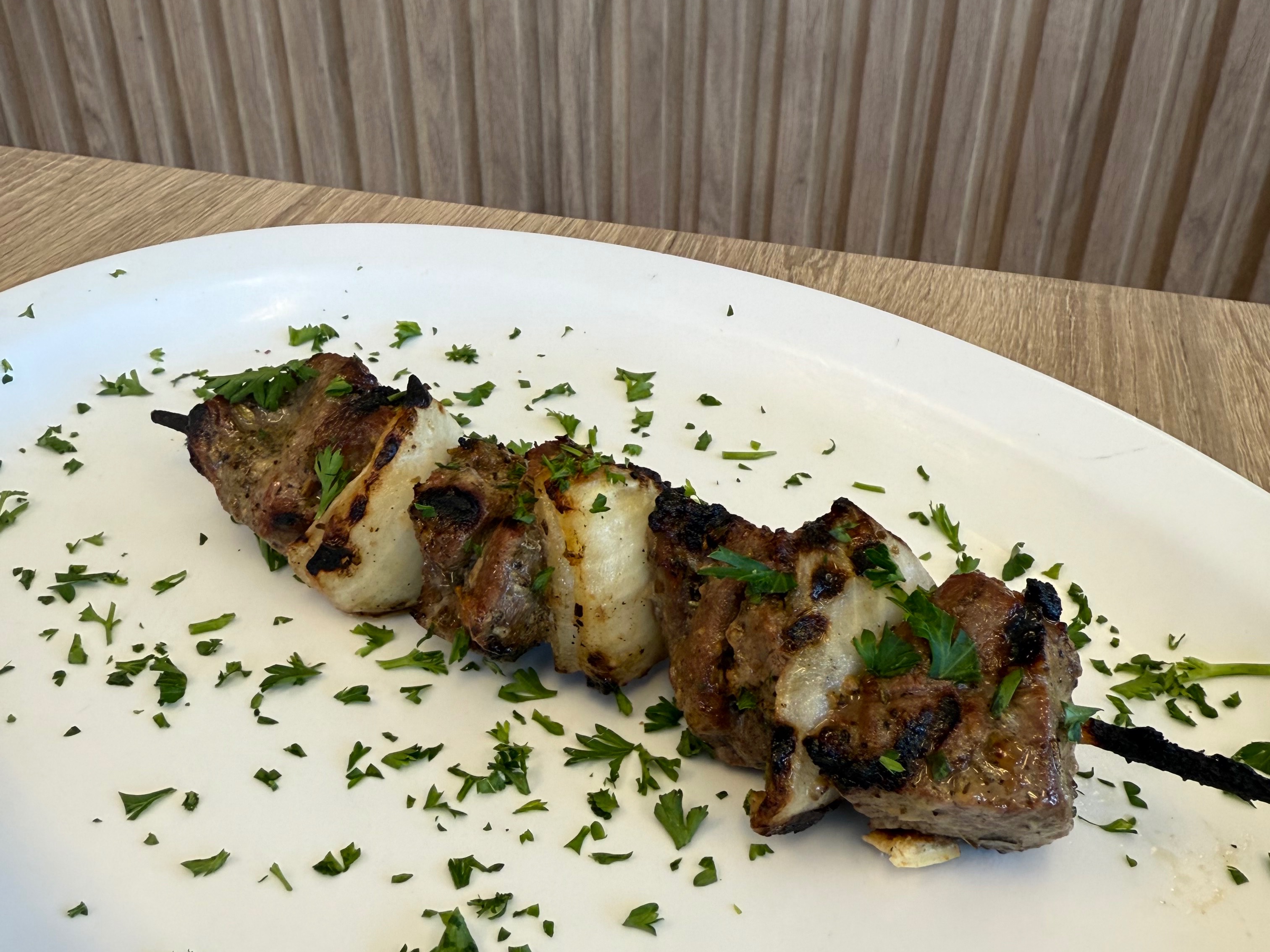 Lamb Kabob Skewer.