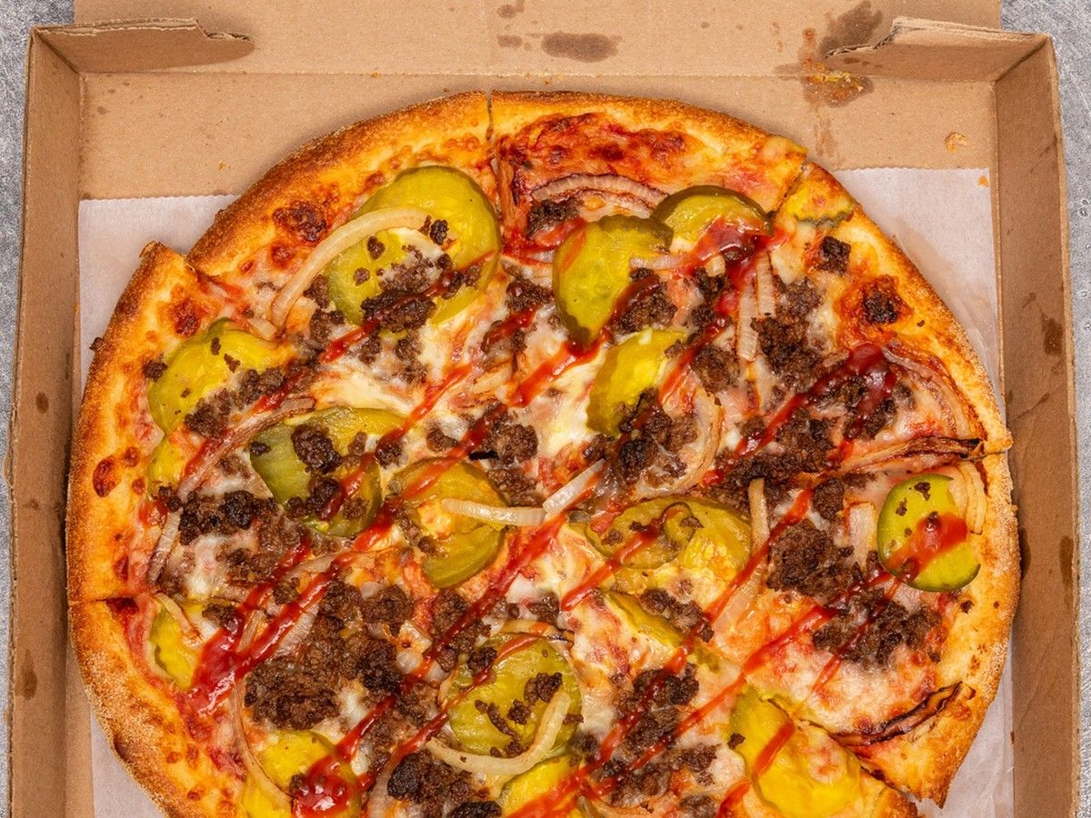 Cheeseburger Pizza.