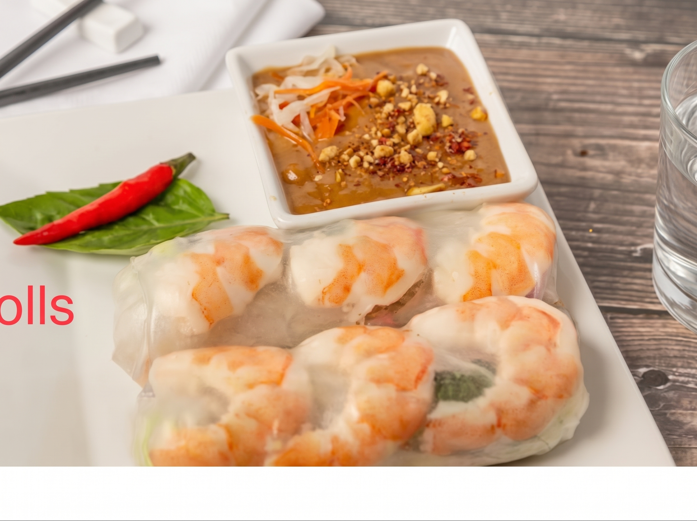 A2. Fresh Spring Rolls.