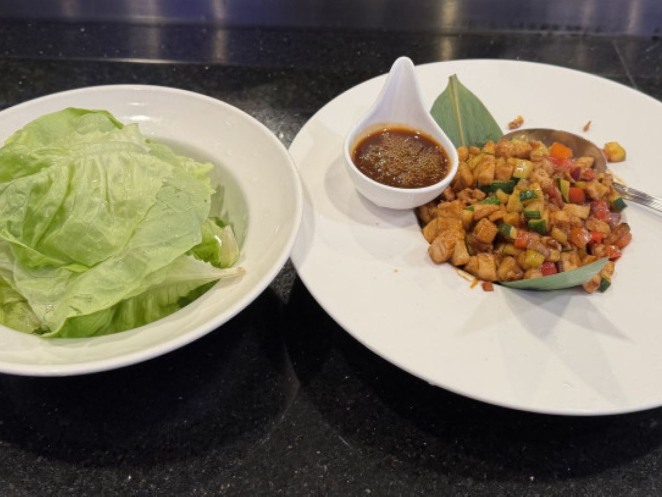 Chicken Lettuce Wrap.