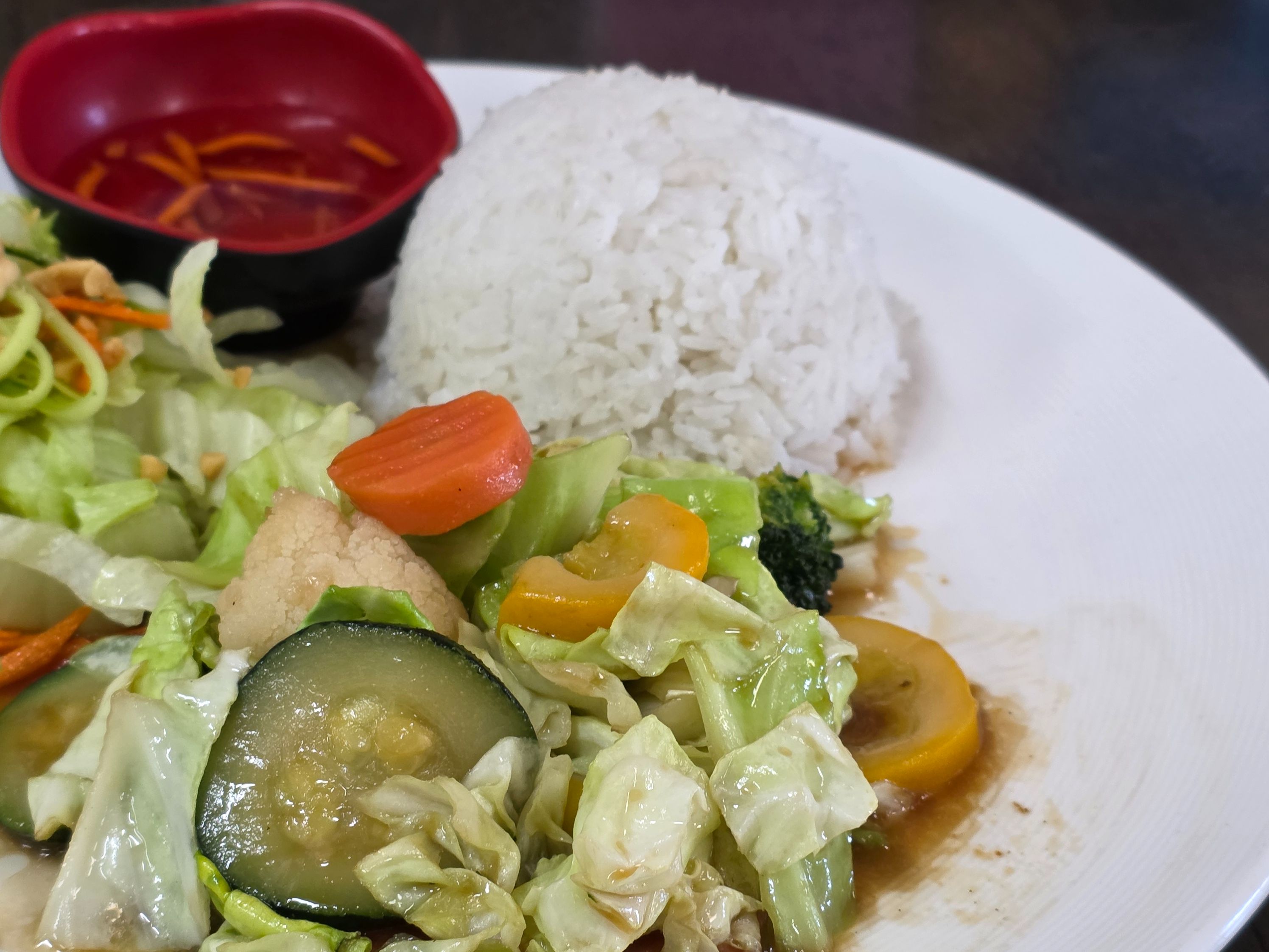 R13 Mixed Vegatable Over Rice.