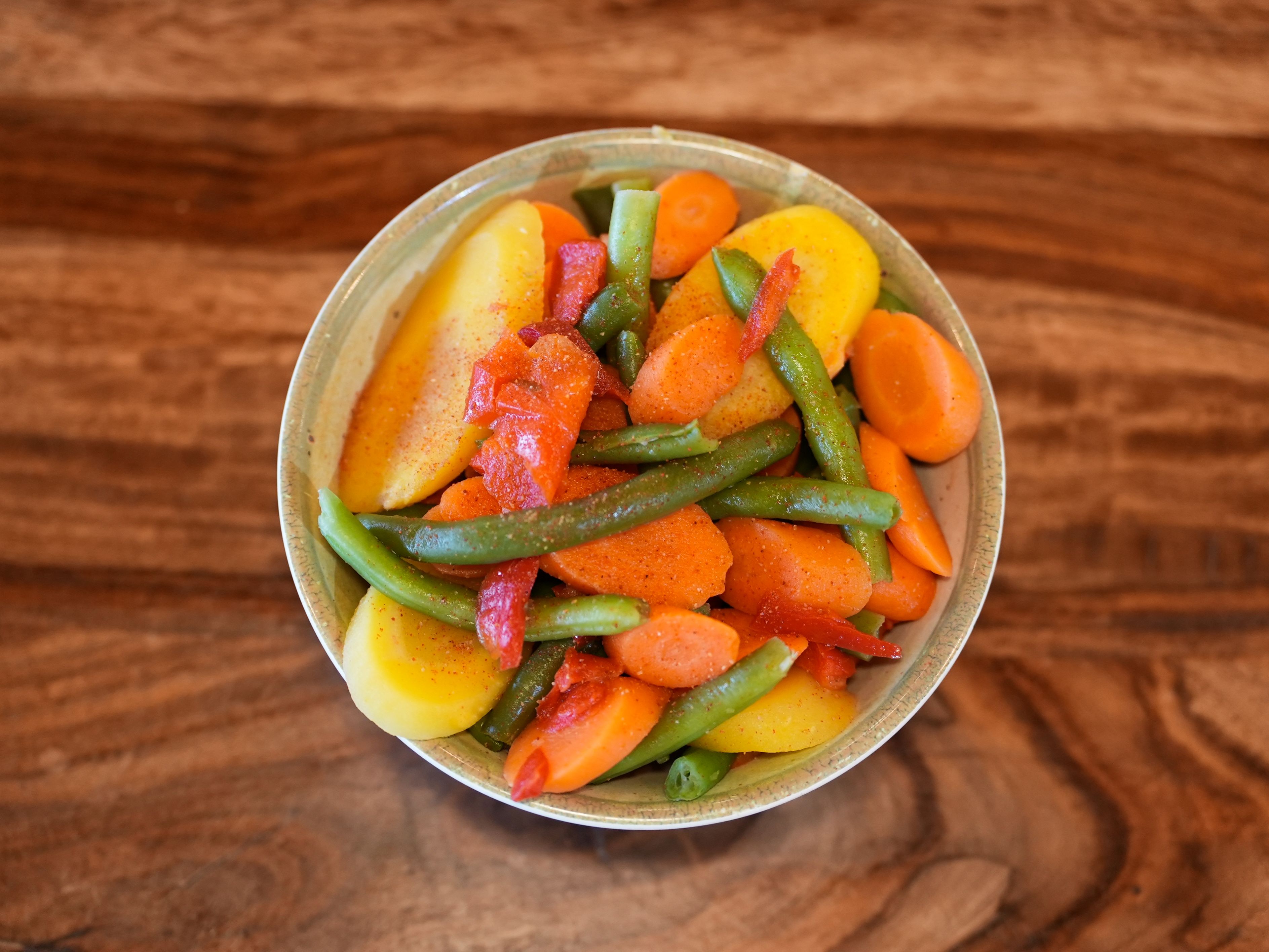 Steamed Vegetables.