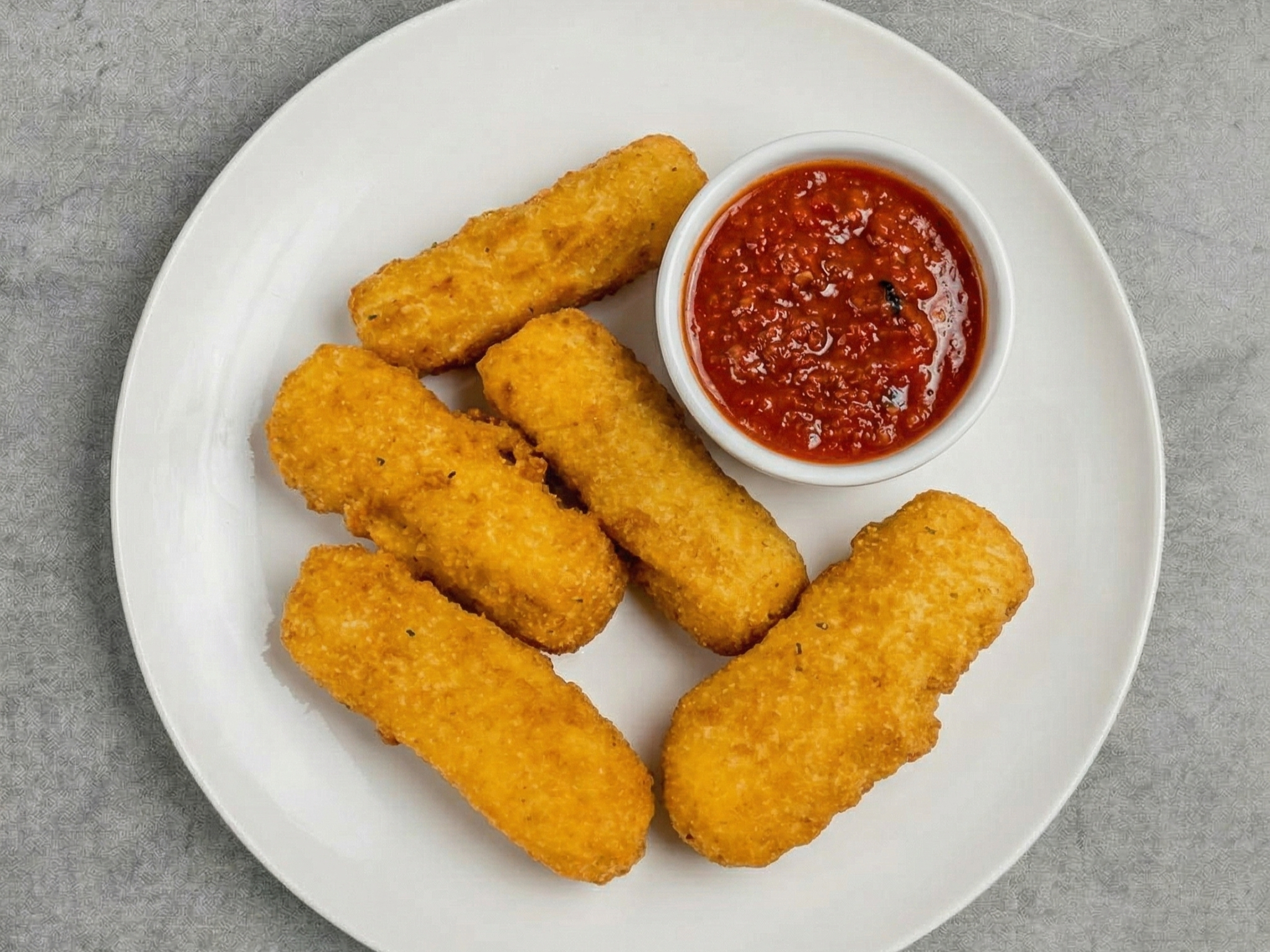 5 Piece Mozzarella Sticks.