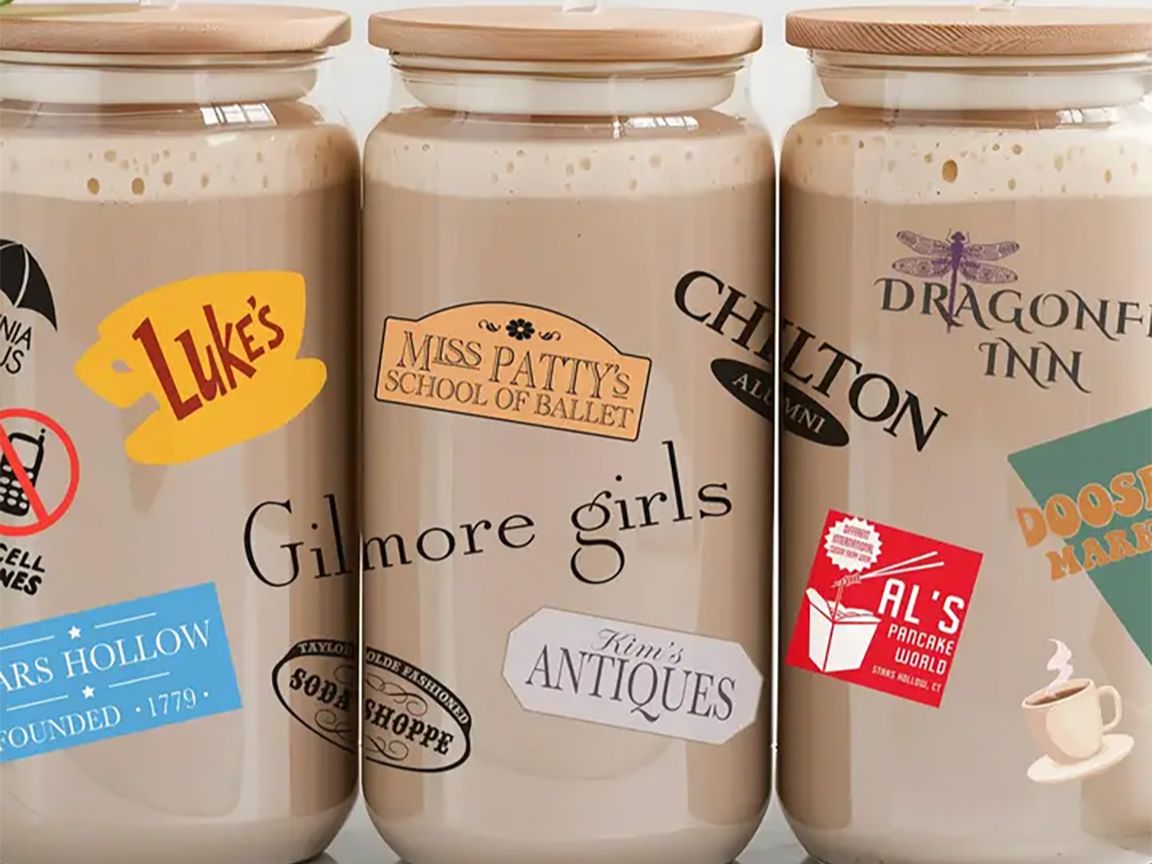 Gilmore Girls -16oz. Glass Cup.