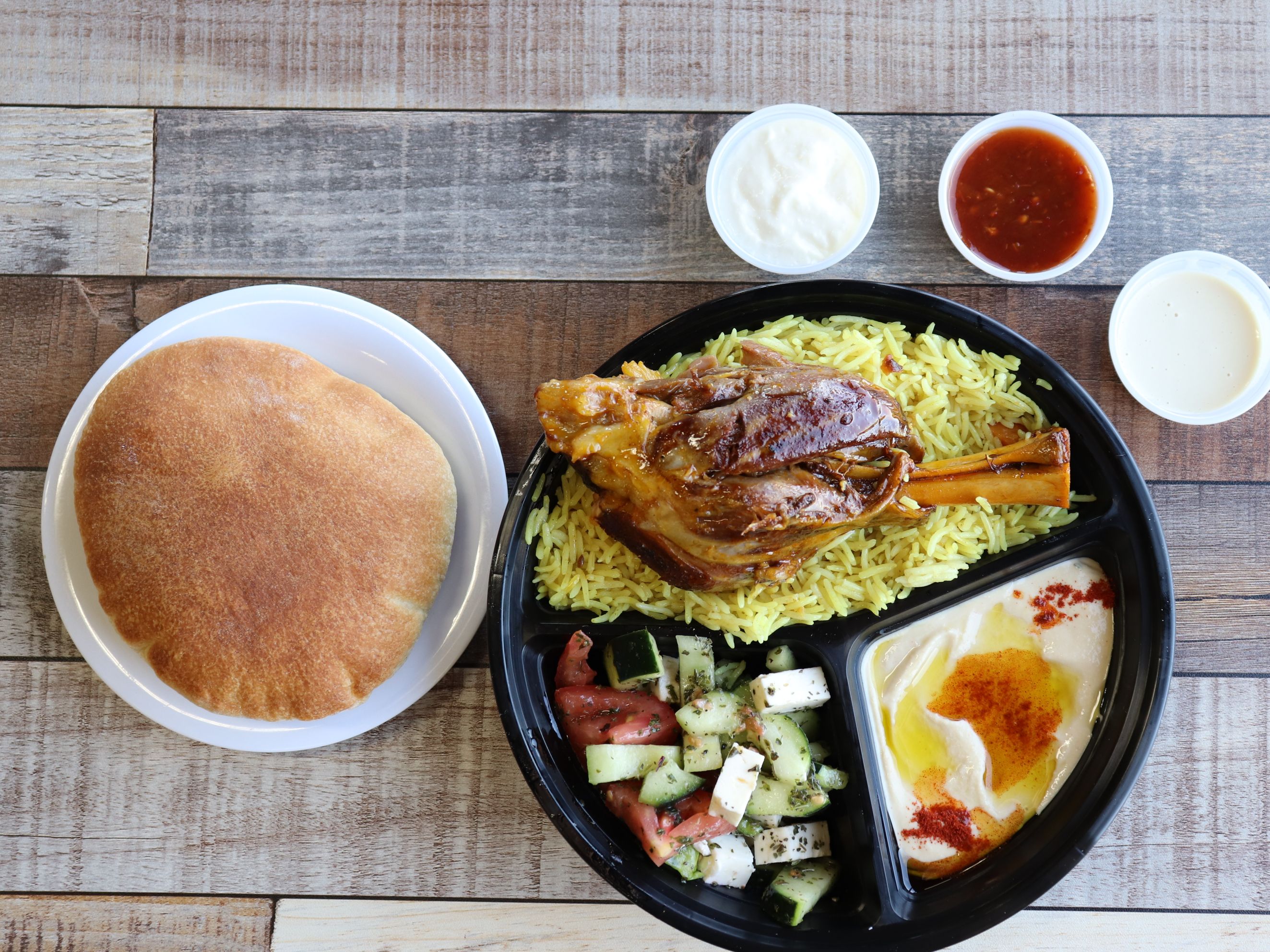 Lamb Shank Plate.