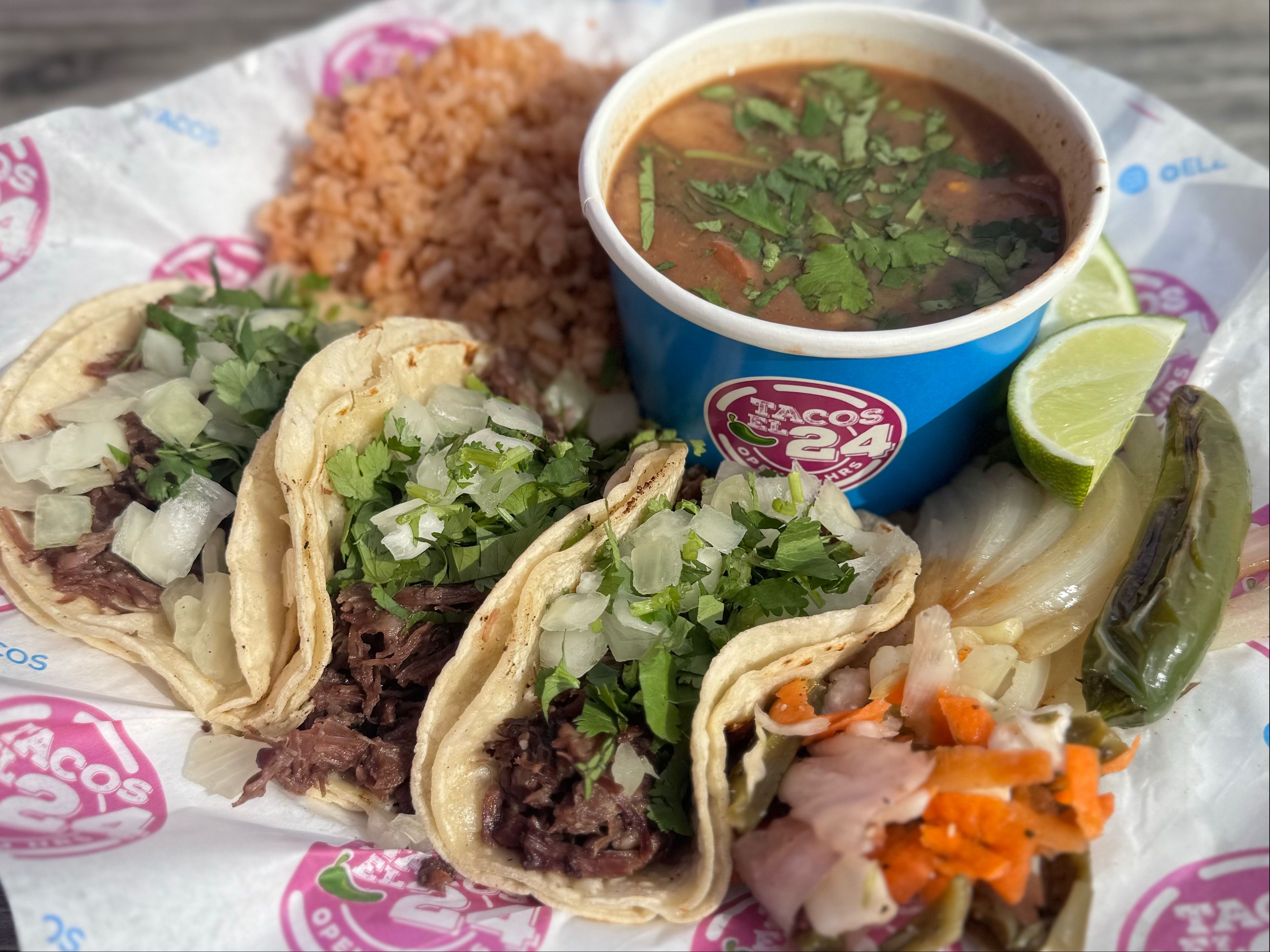 Taco Plate Rice & Beans - O
