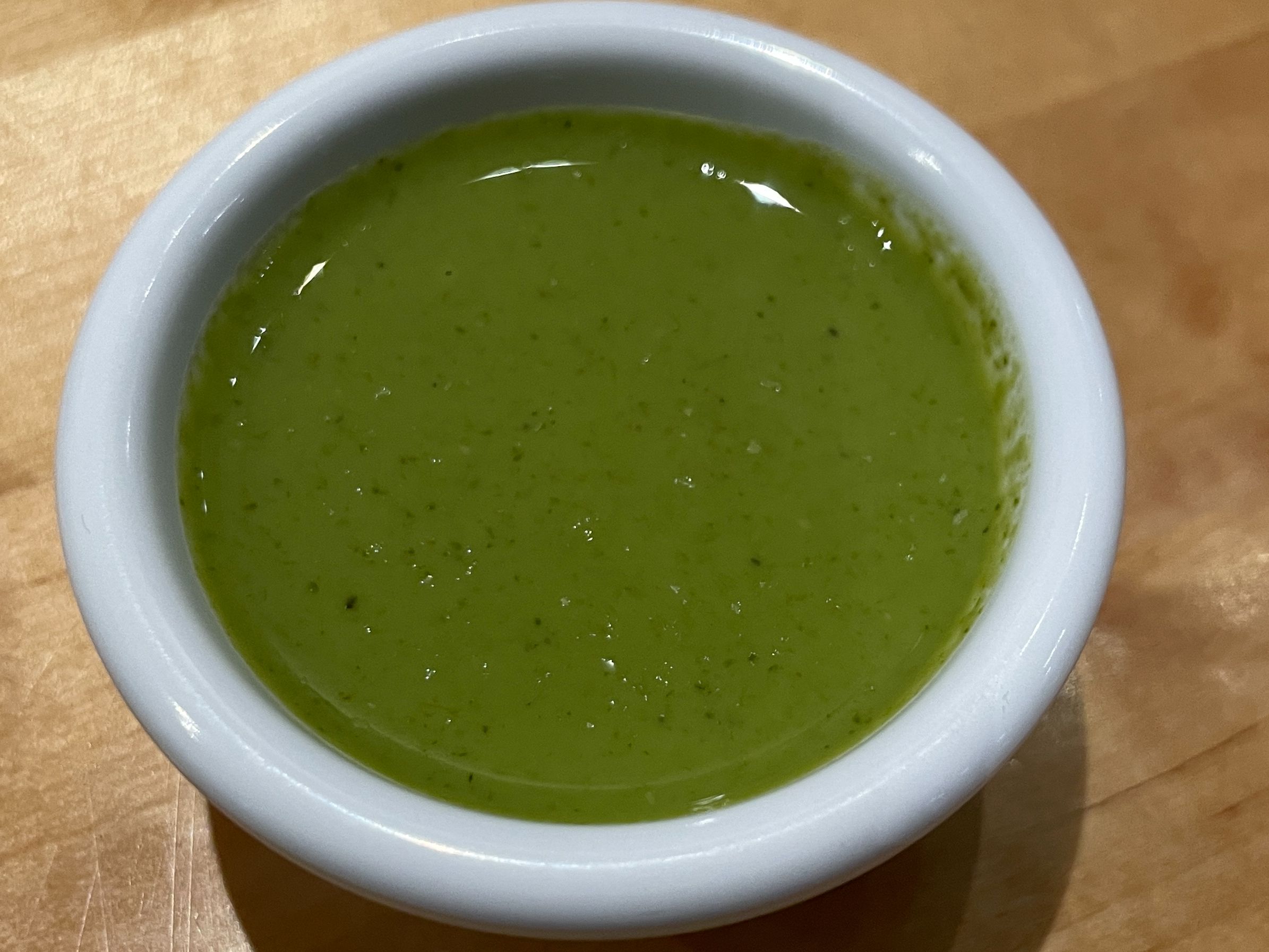 Extra Mint Chutney.