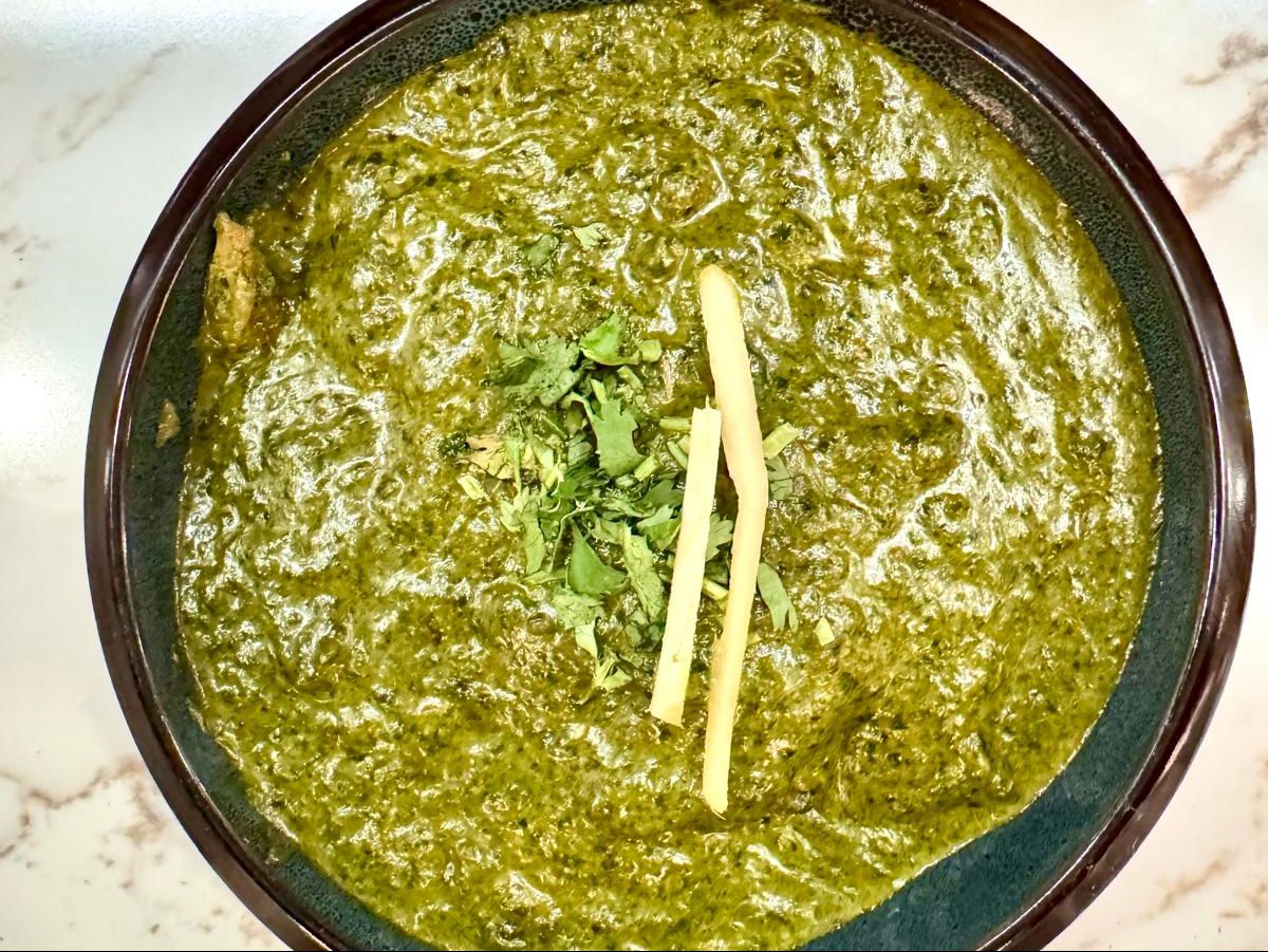 Palak Lamb.