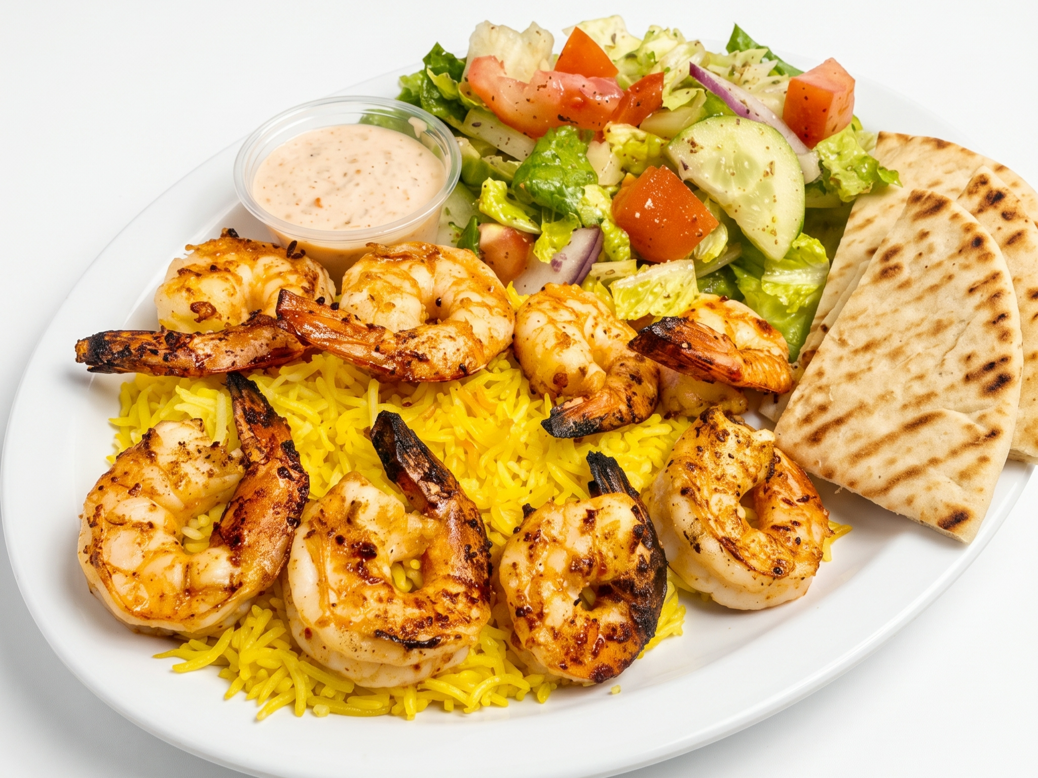 Shrimp Kabab Plate.