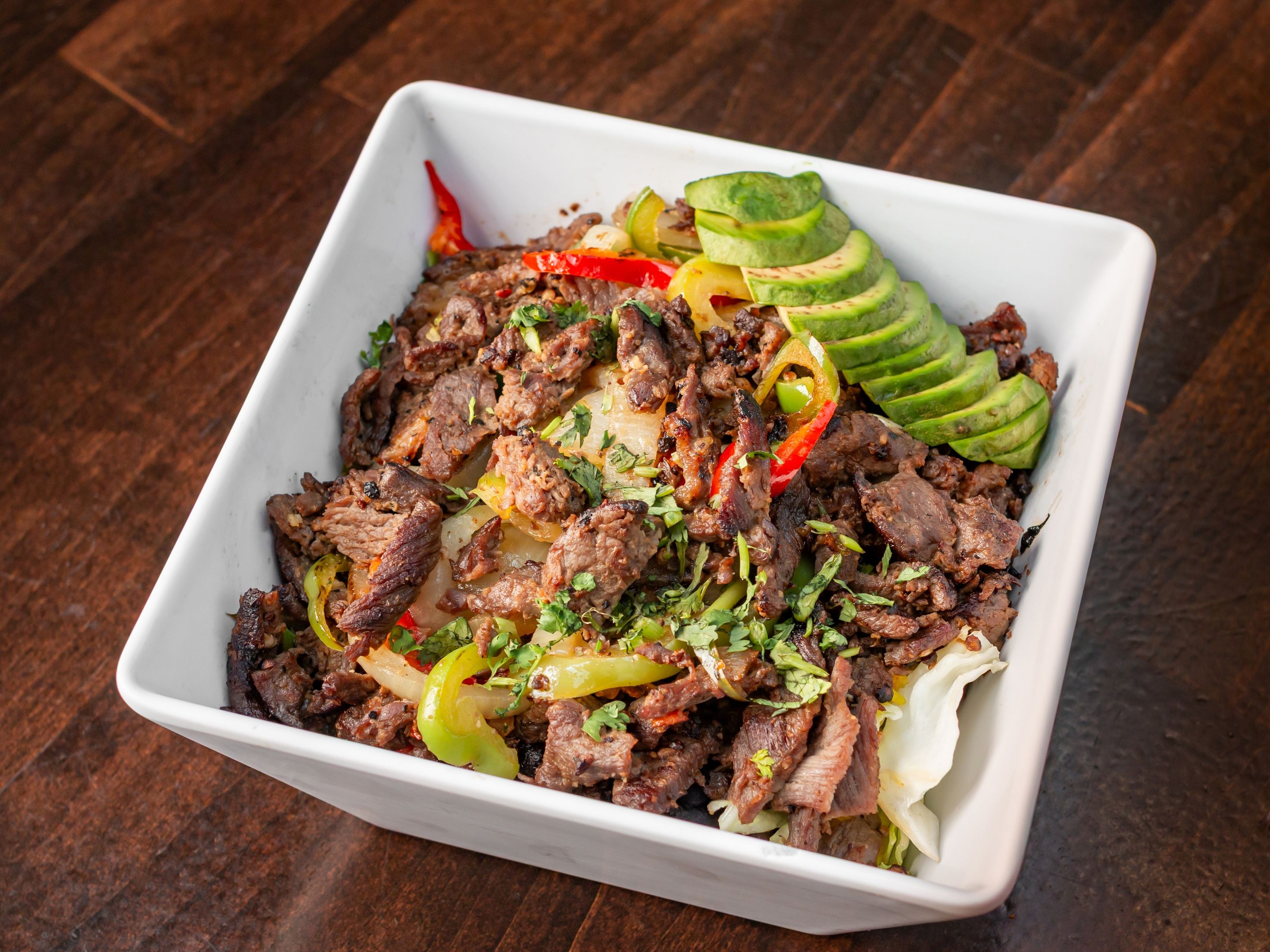 Steak Rice Bowl.